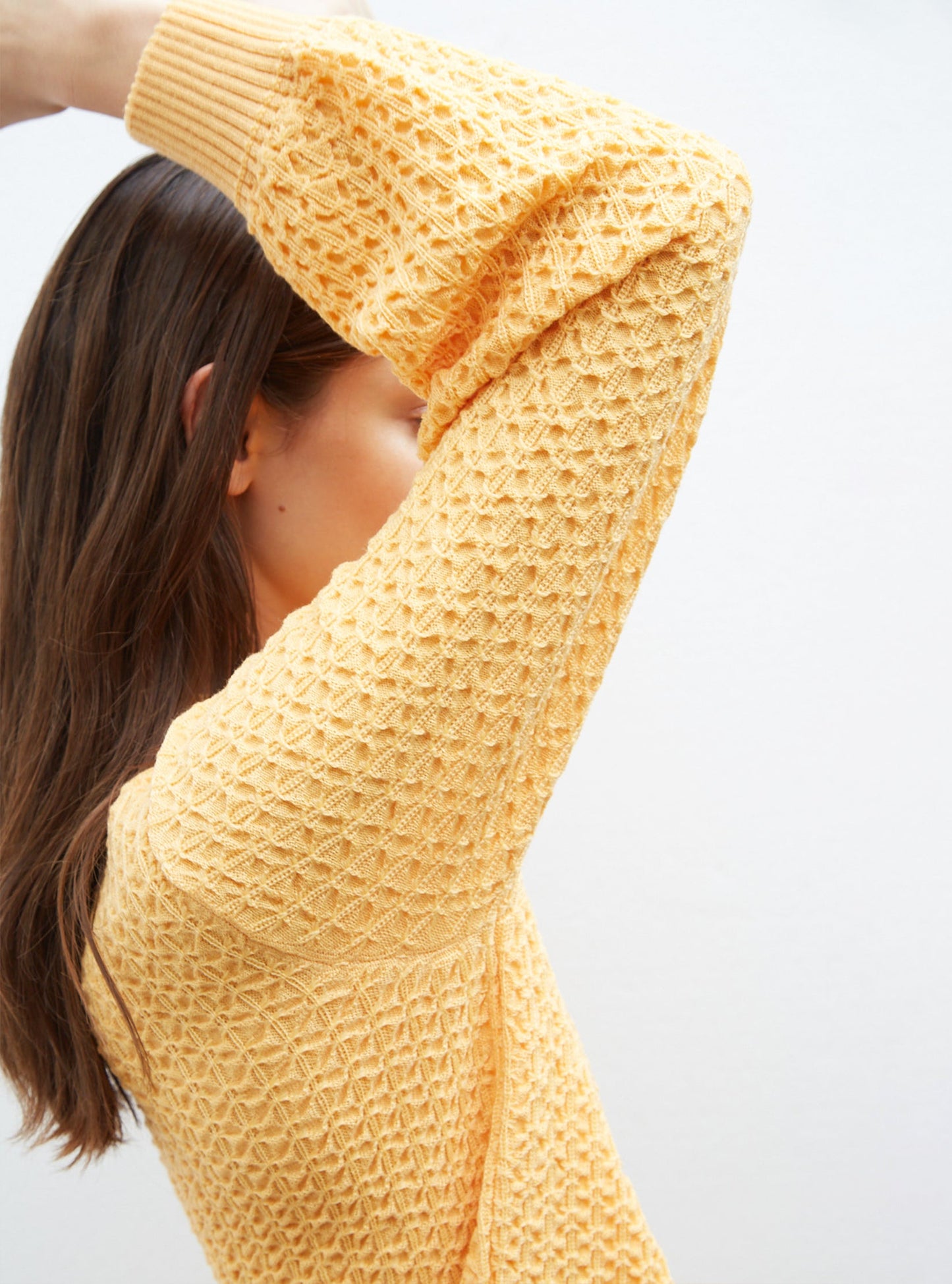 sweater en maille entrelacée