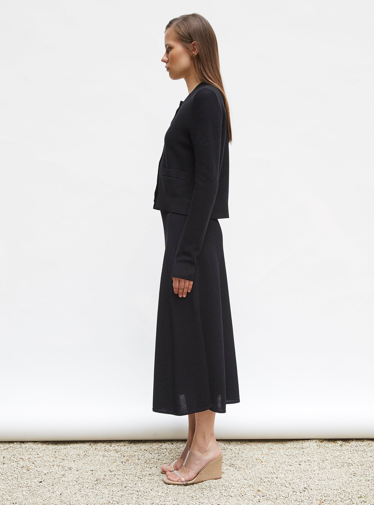 cardigan maille point mousse