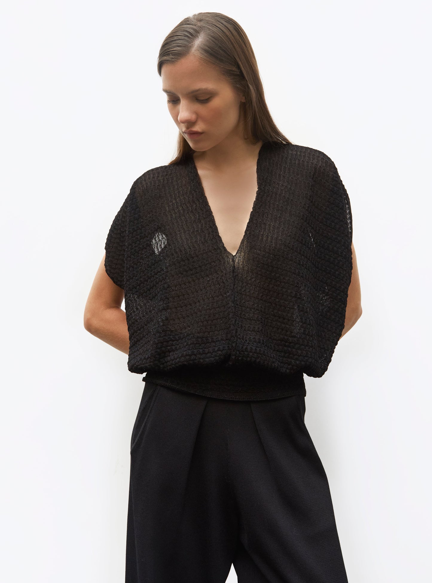 top couture maille organza