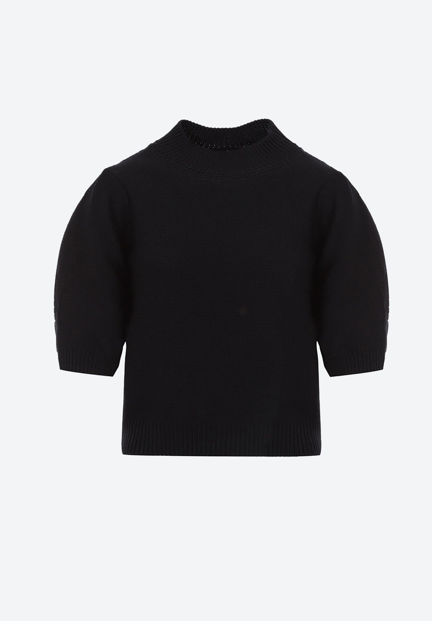 top en maille manches bouffantes