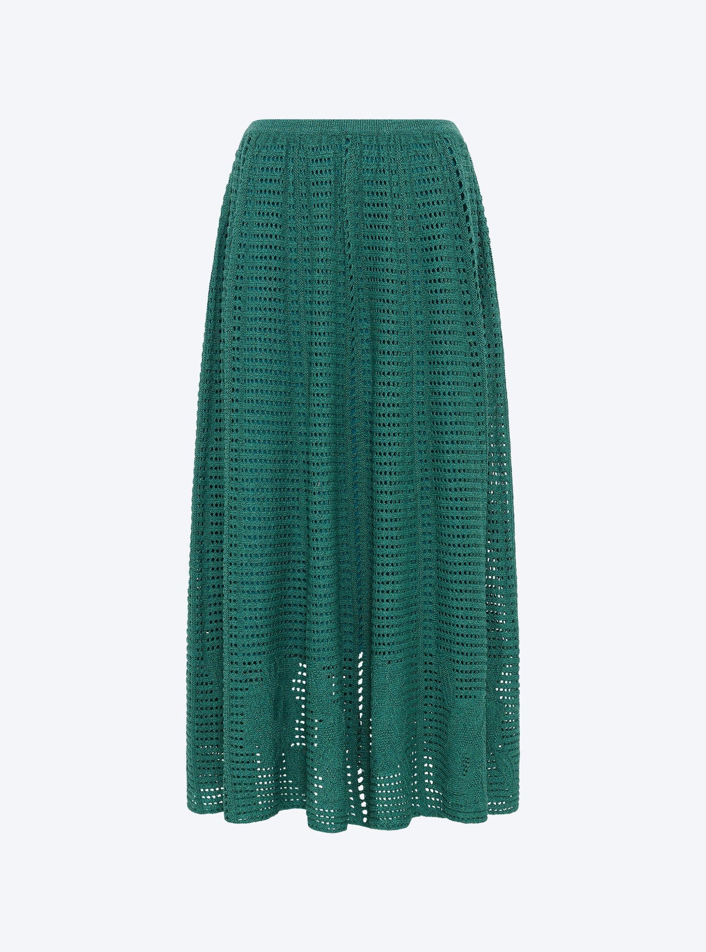 jupe en maille cannage ajourée