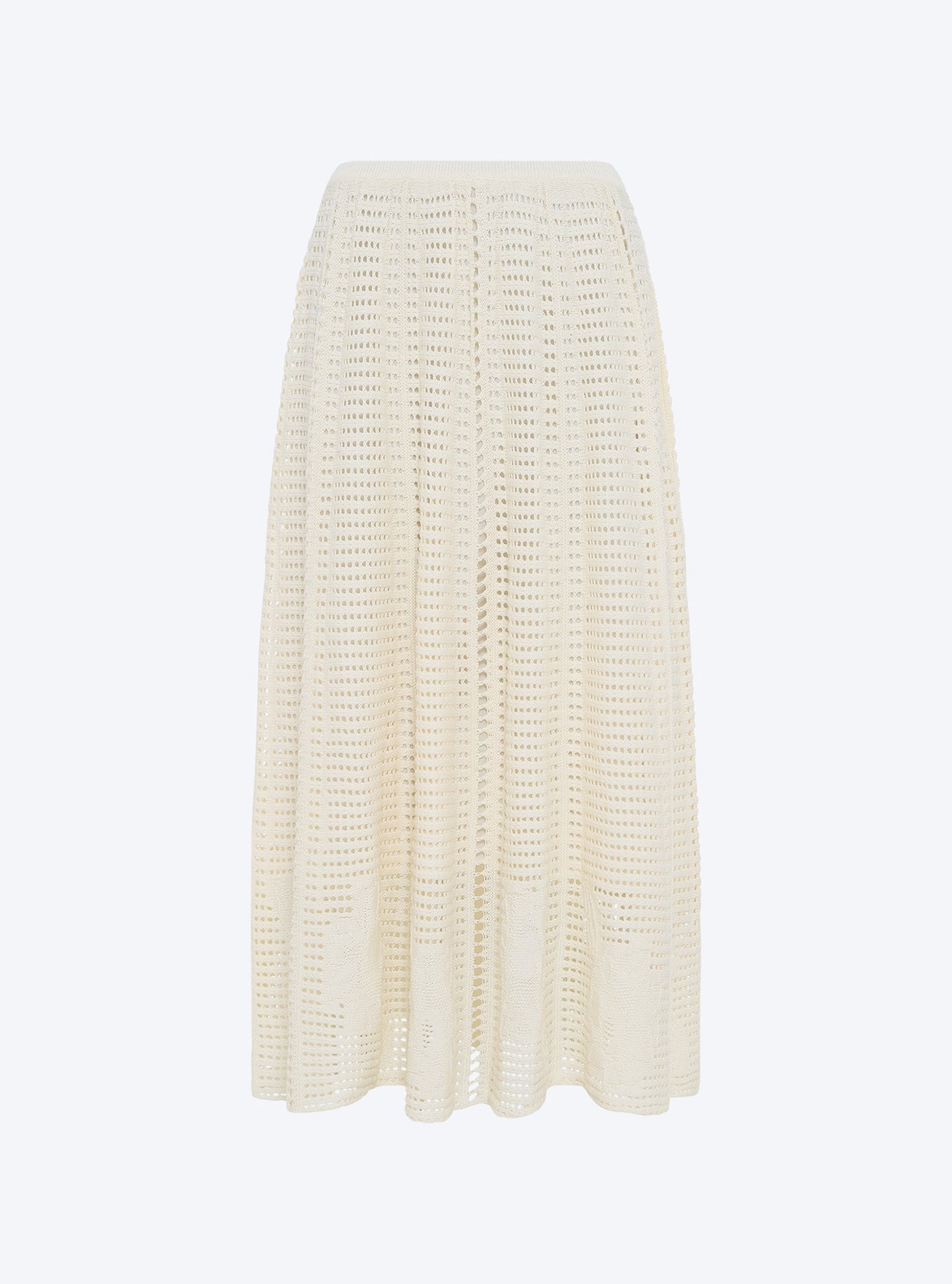 jupe en maille cannage ajourée