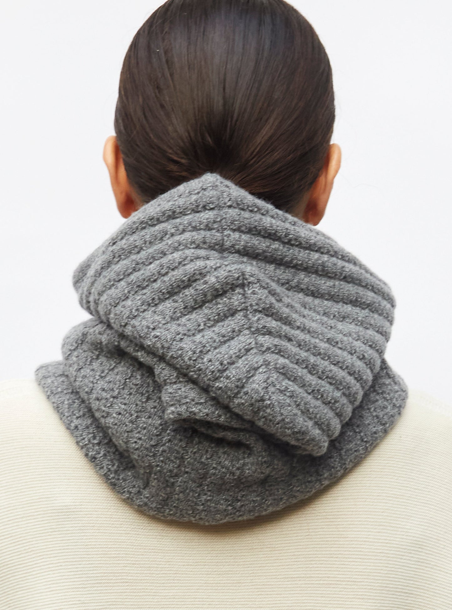 cagoule en maille torsadée