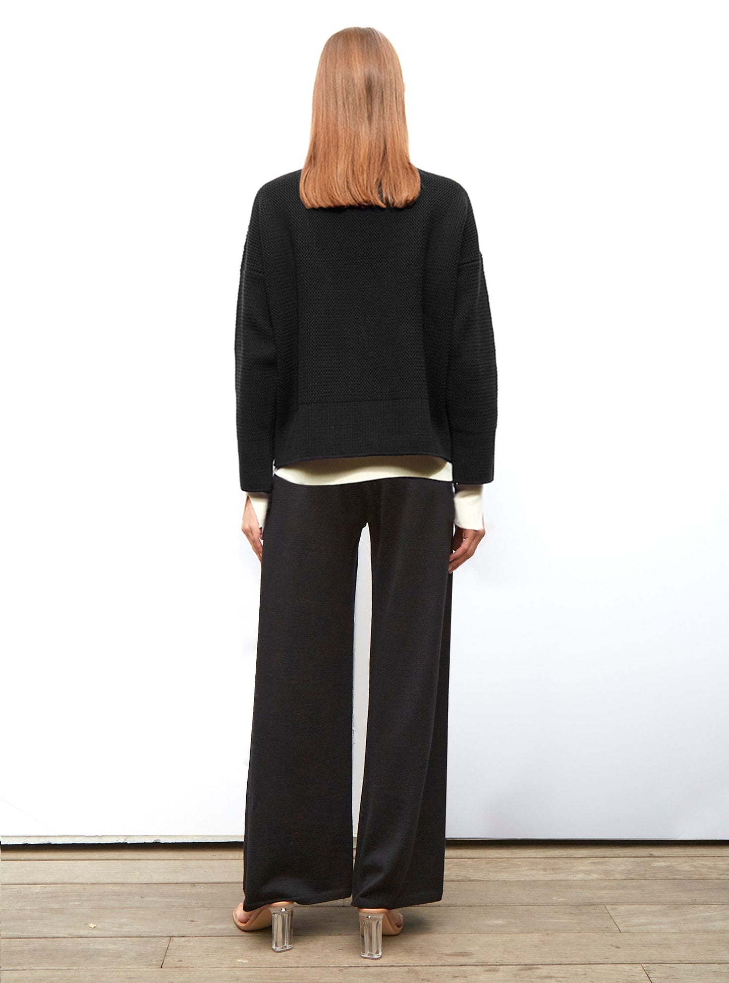 grand cardigan en maille ondulée