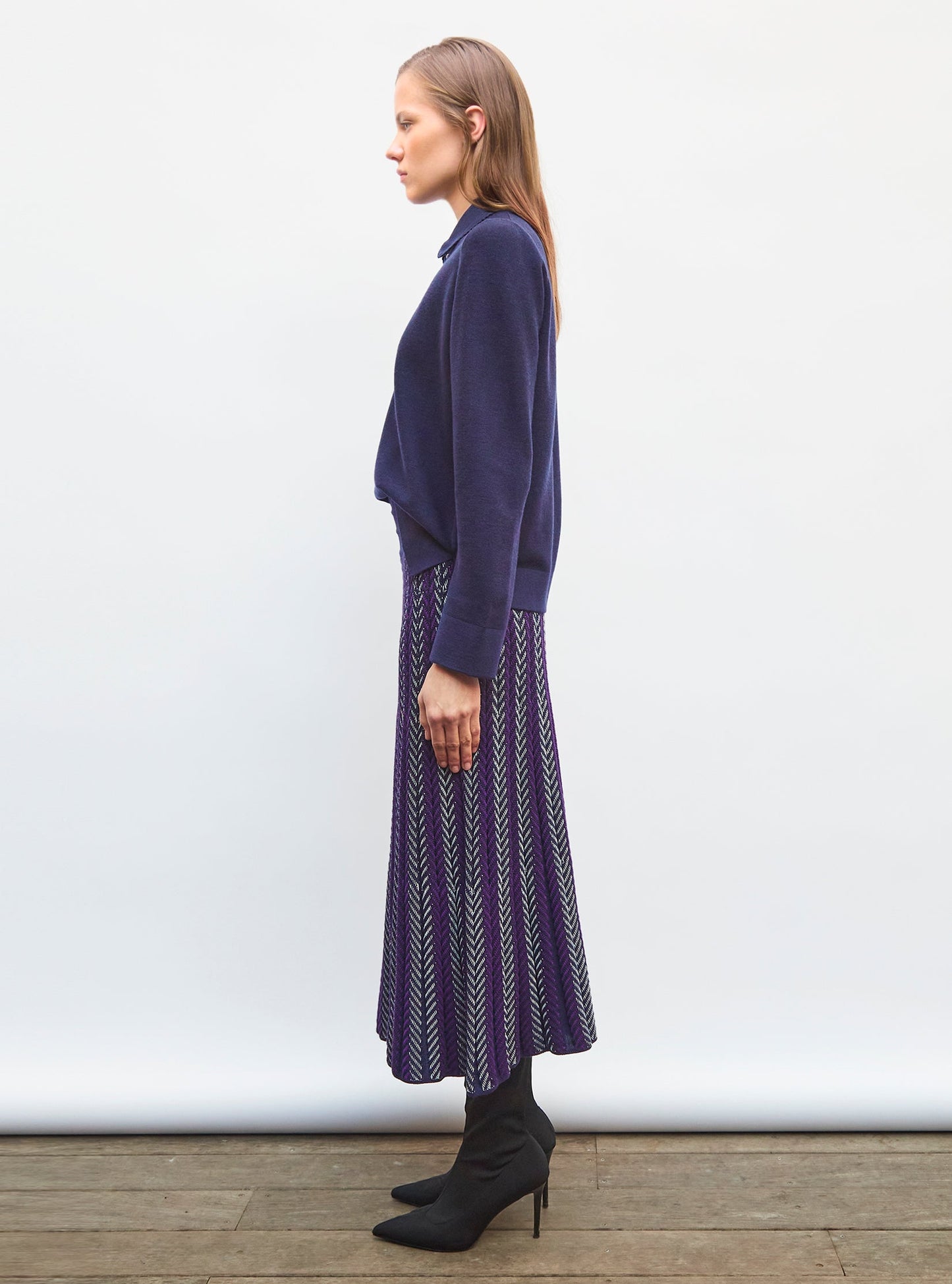 chemise maille col croquet