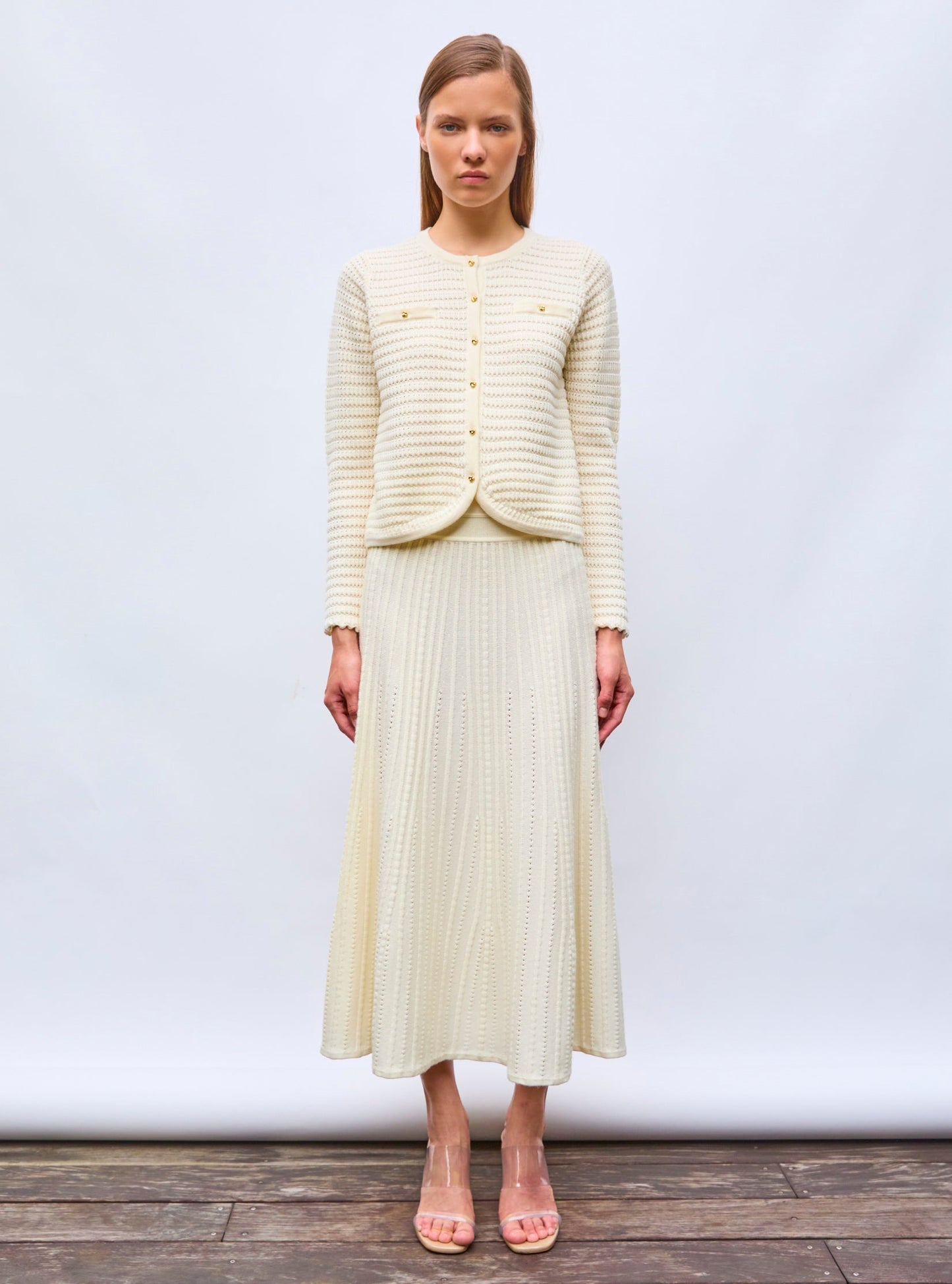 veste maille gaufrée