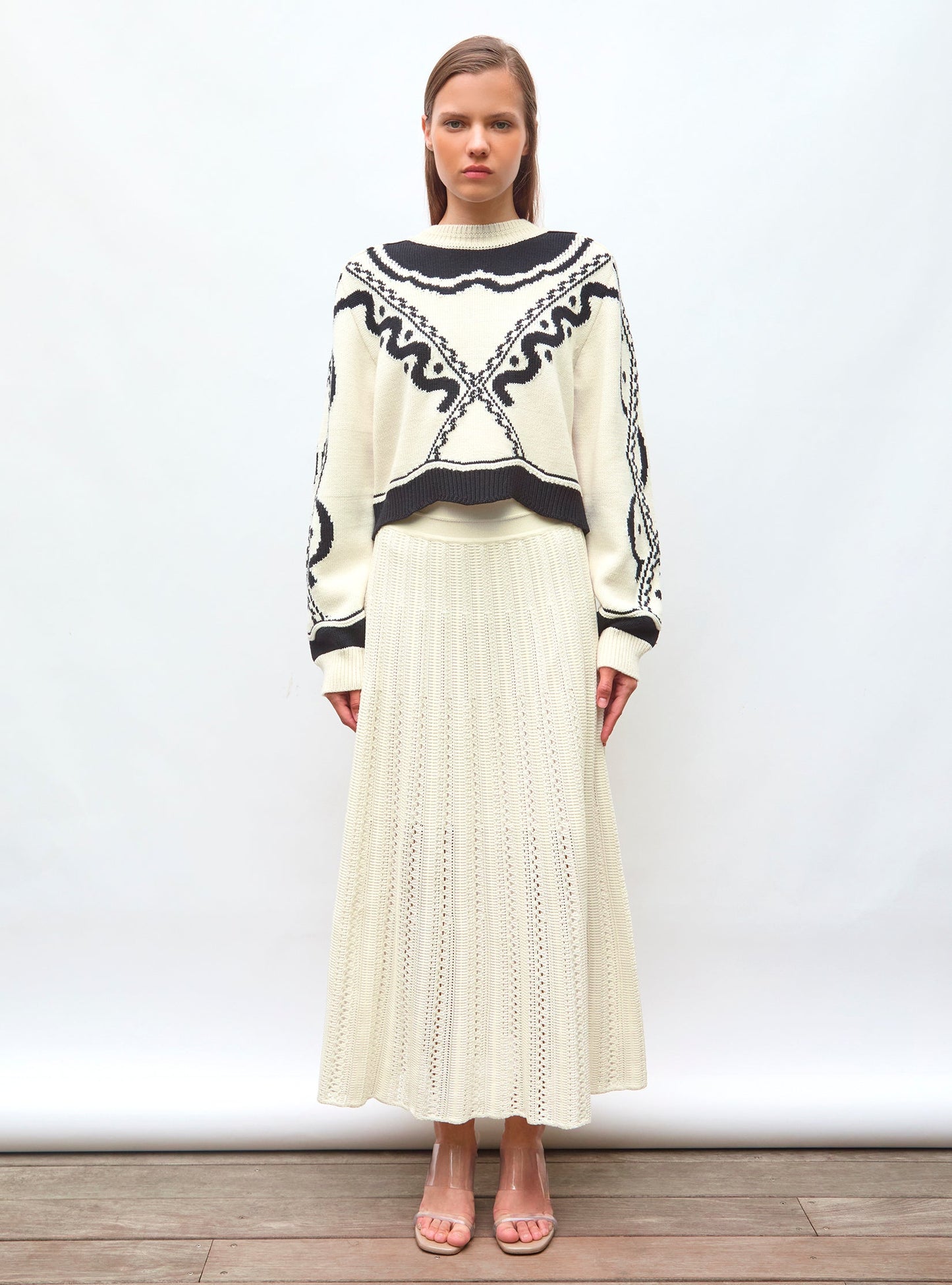 pull maille jacquard