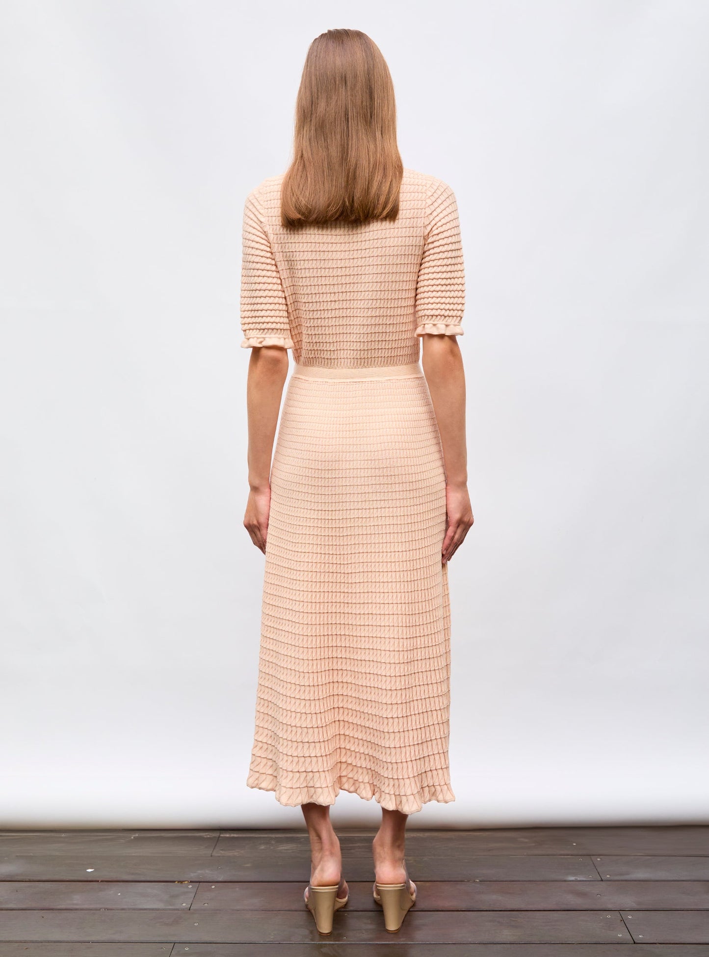 robe longue maille origami