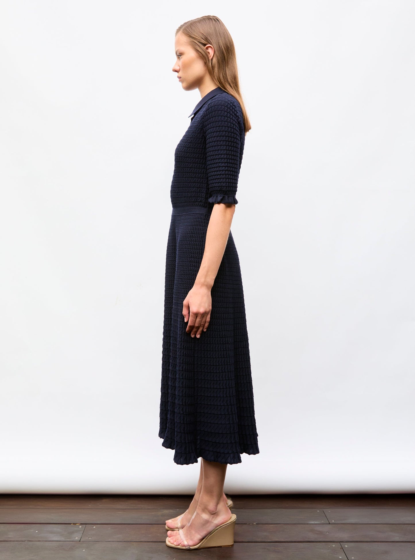 robe longue maille origami