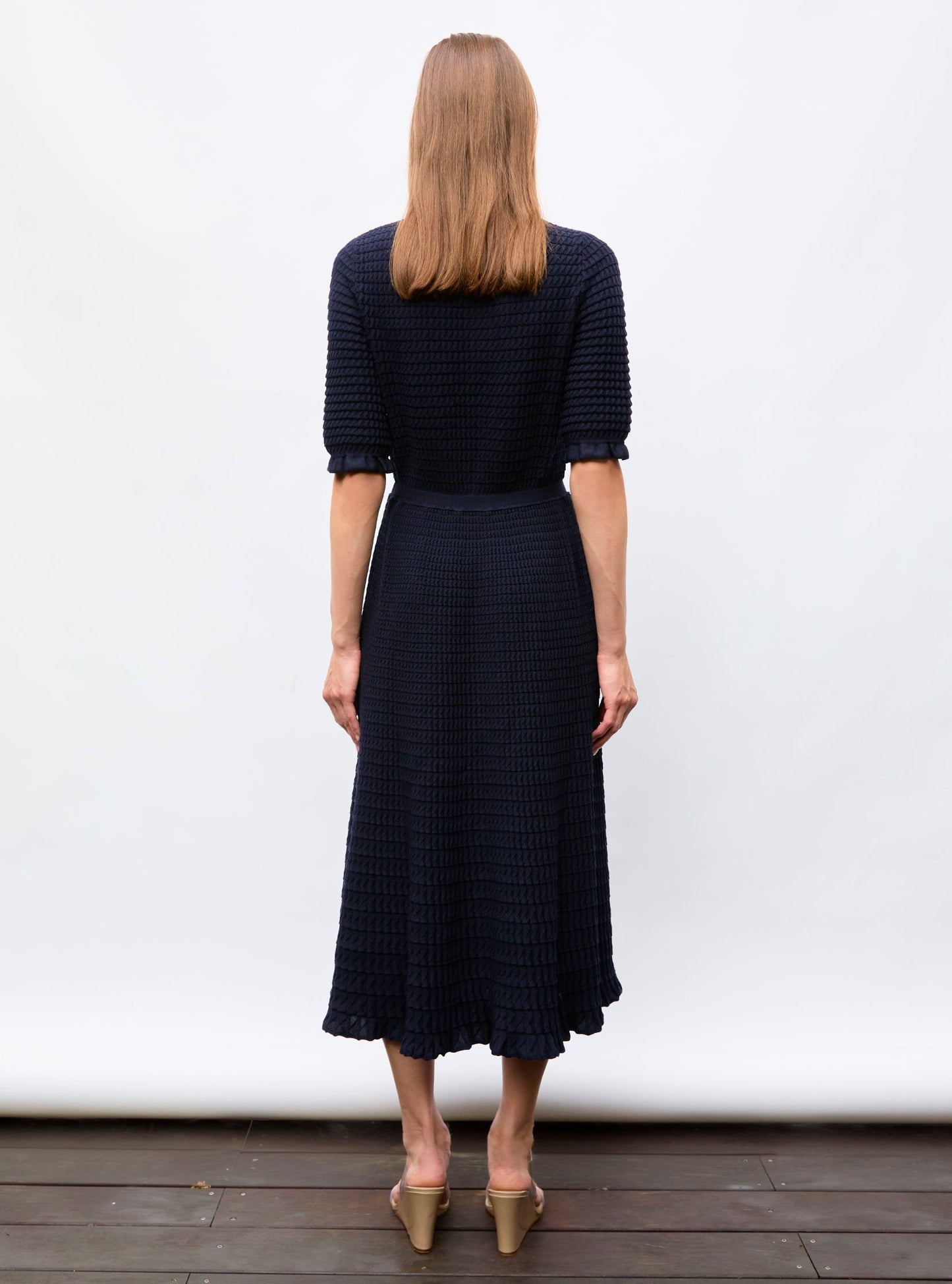 robe longue maille origami