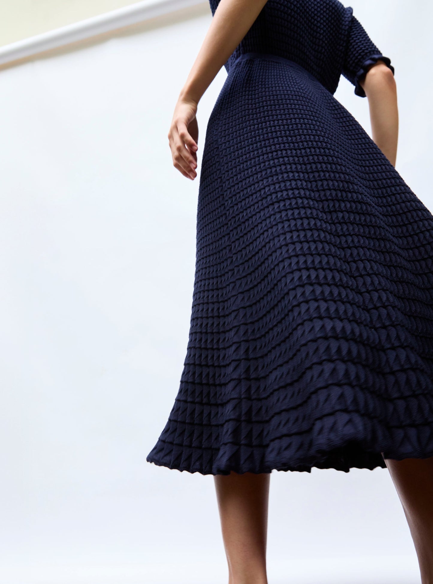 robe longue maille origami