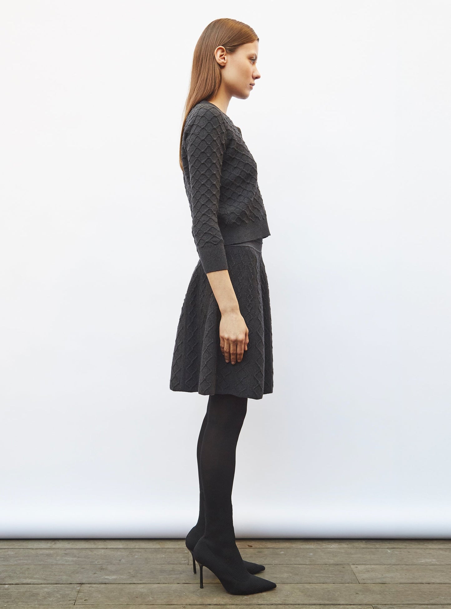 cardigan maille boutis
