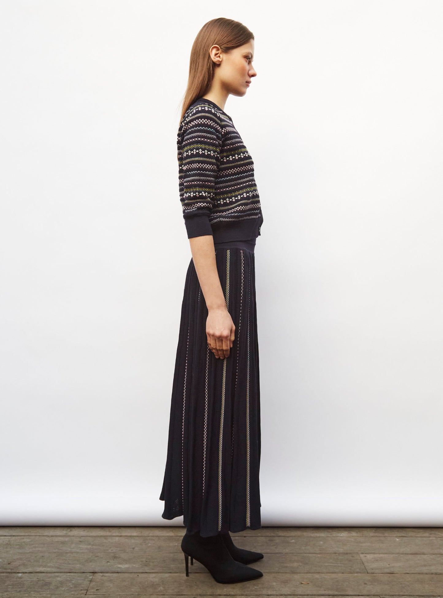 cardigan maille jacquard fair isle