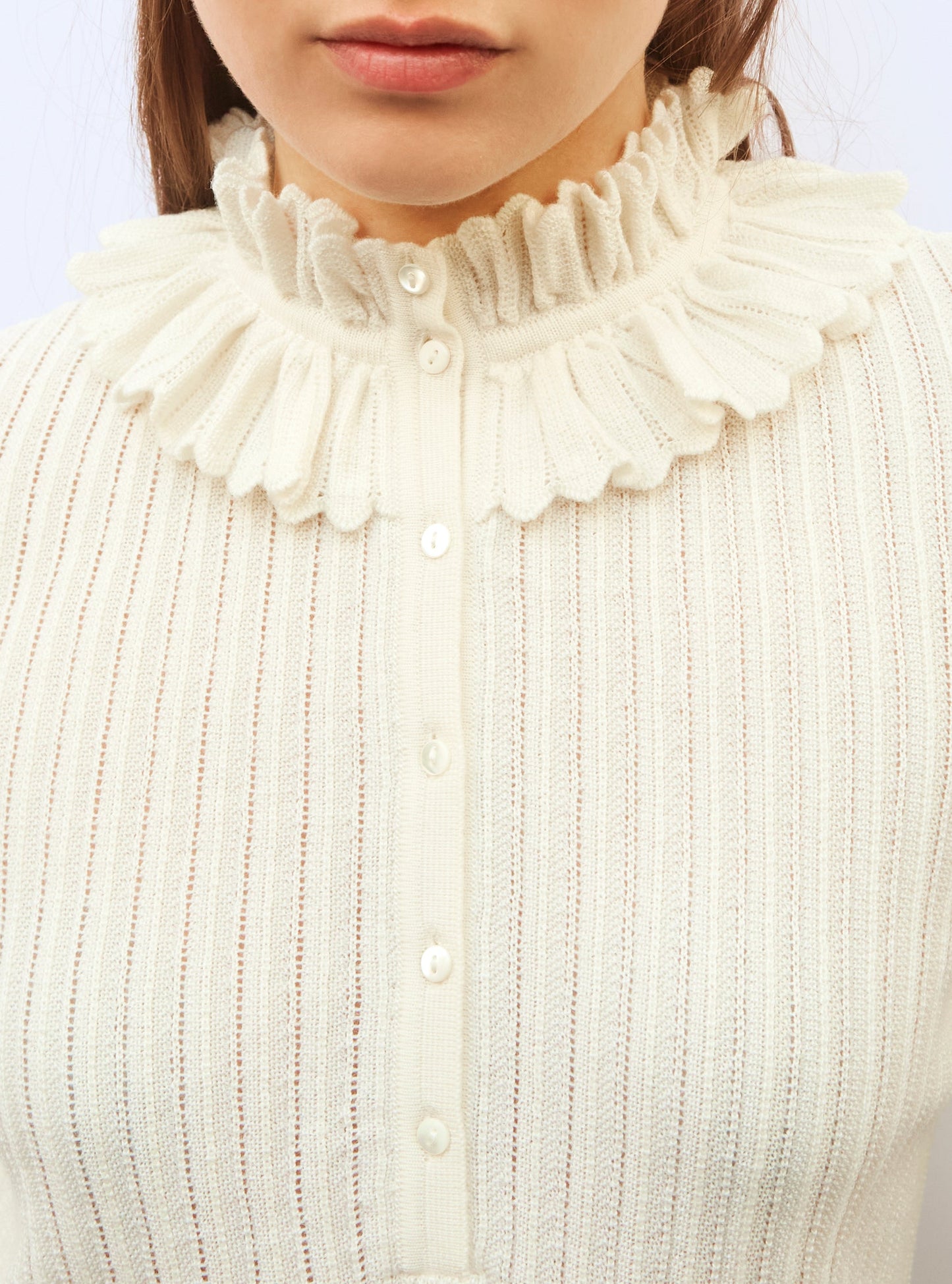 blouse maille mini-chevrons