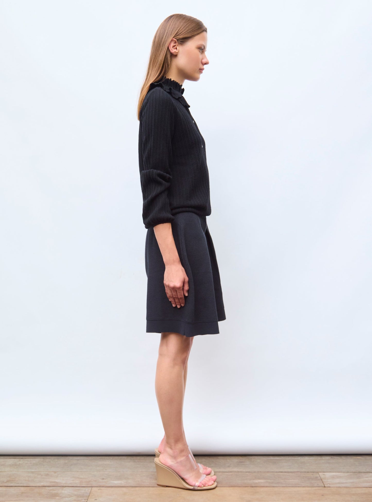 blouse maille mini-chevrons