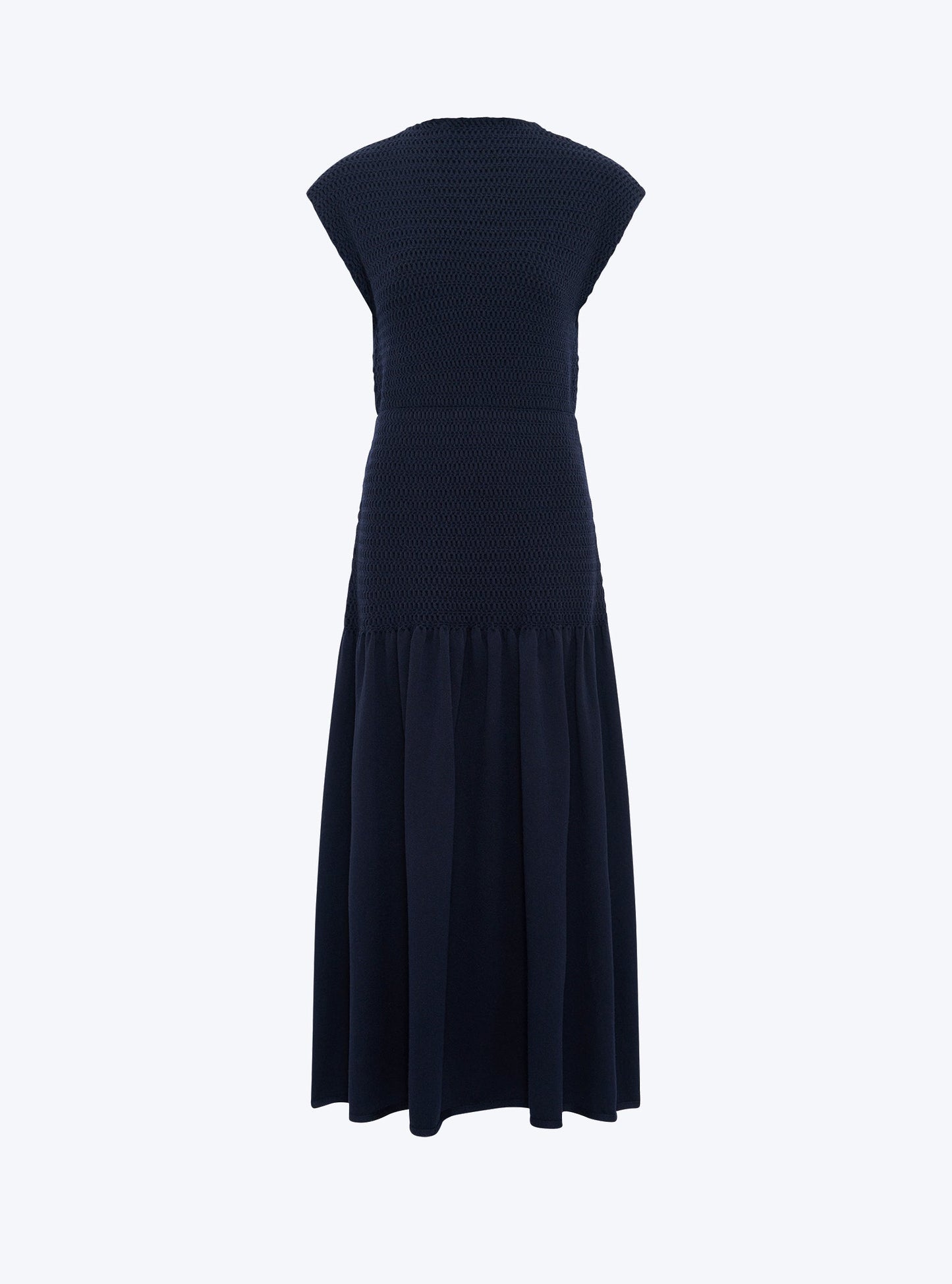 robe longue maille smockée