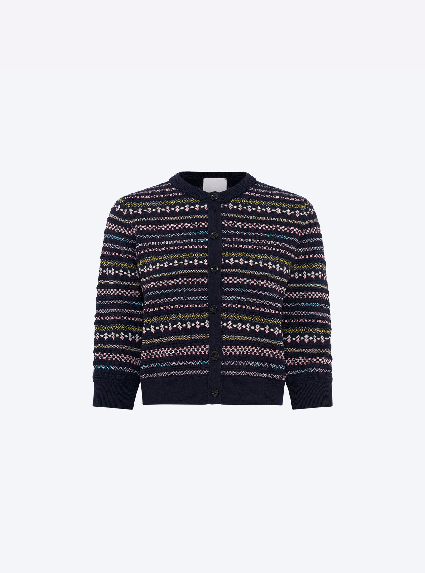 cardigan maille jacquard fair isle