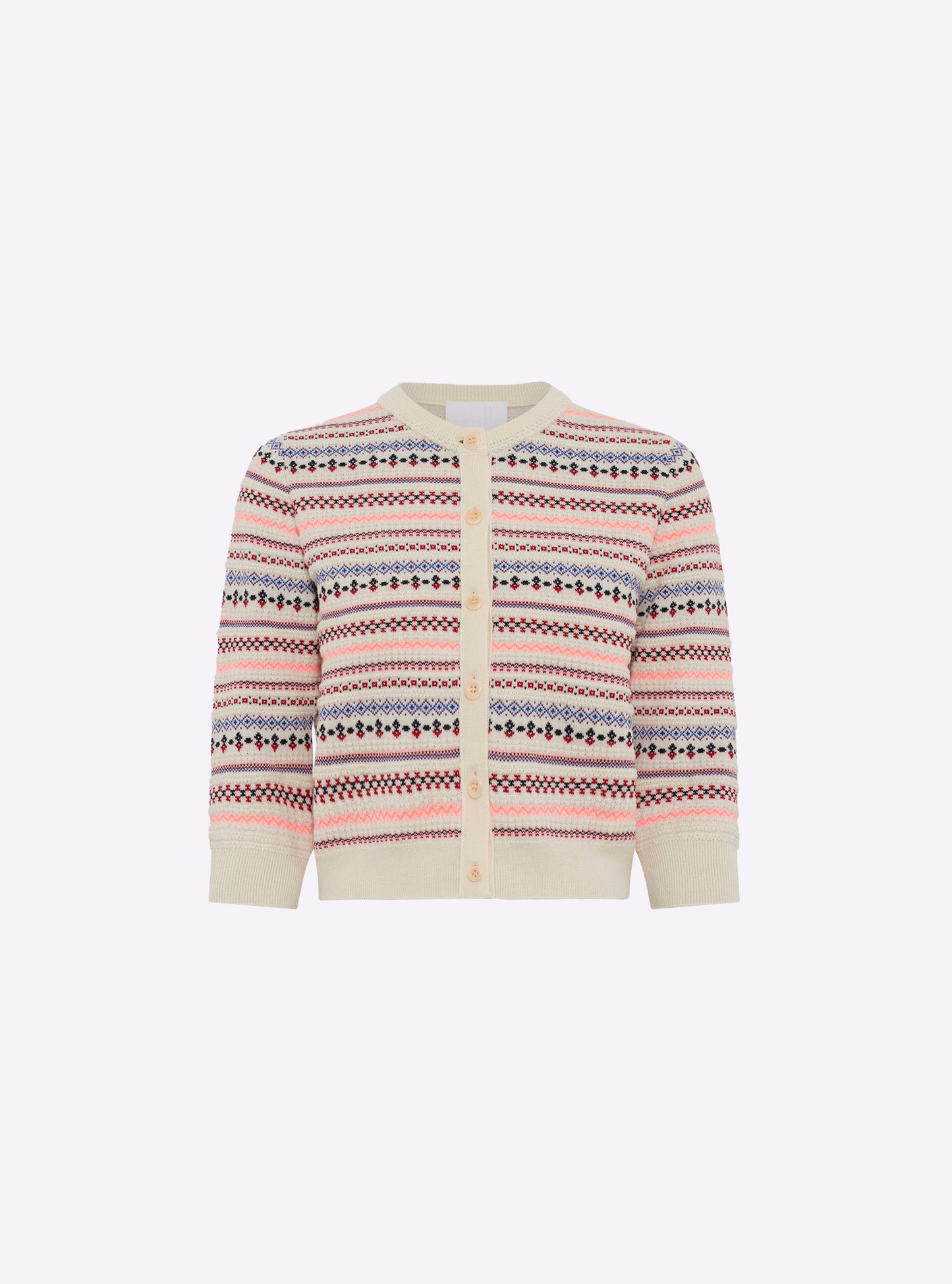 cardigan maille jacquard fair isle