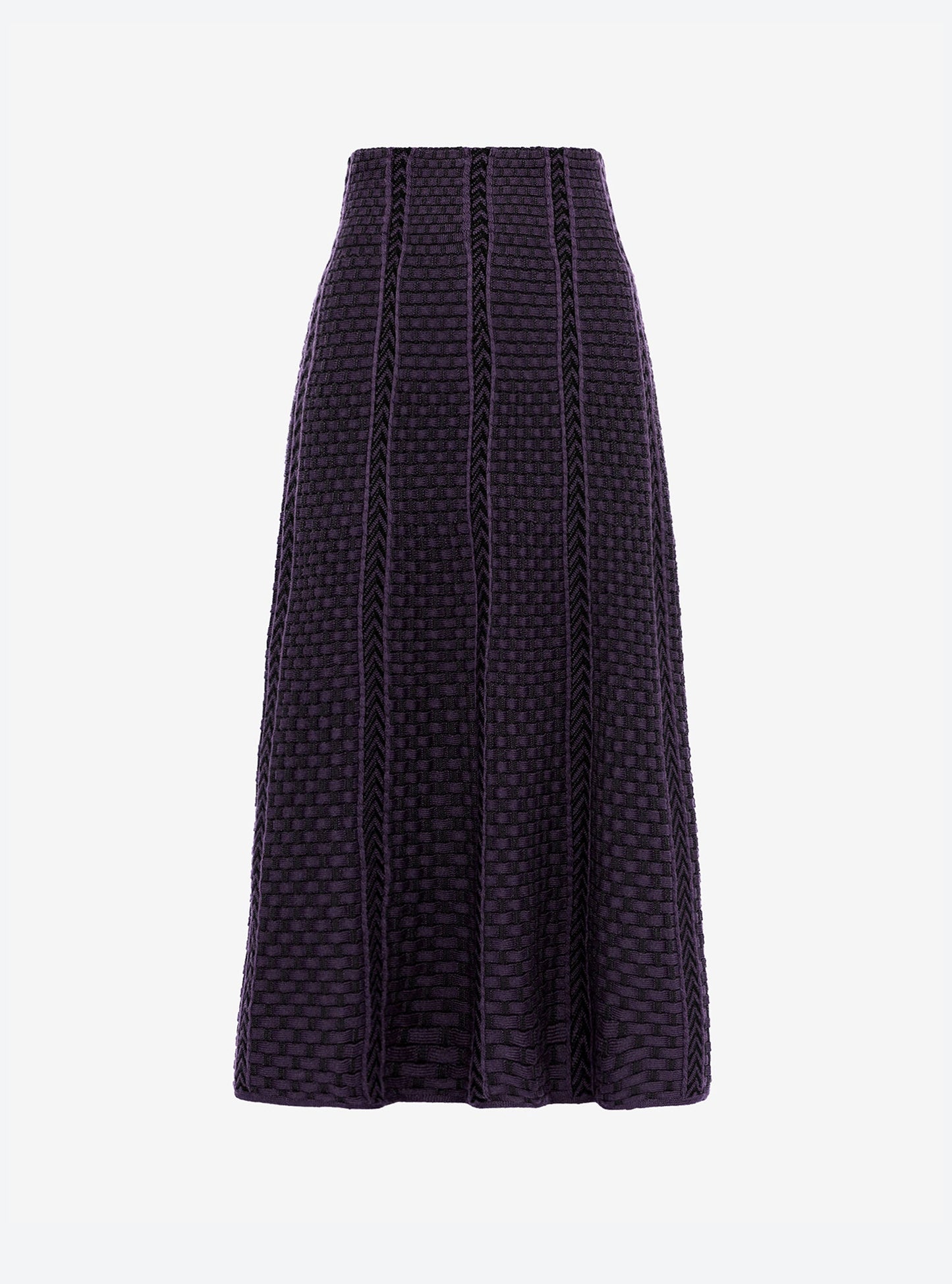 jupe en maille panier tressé