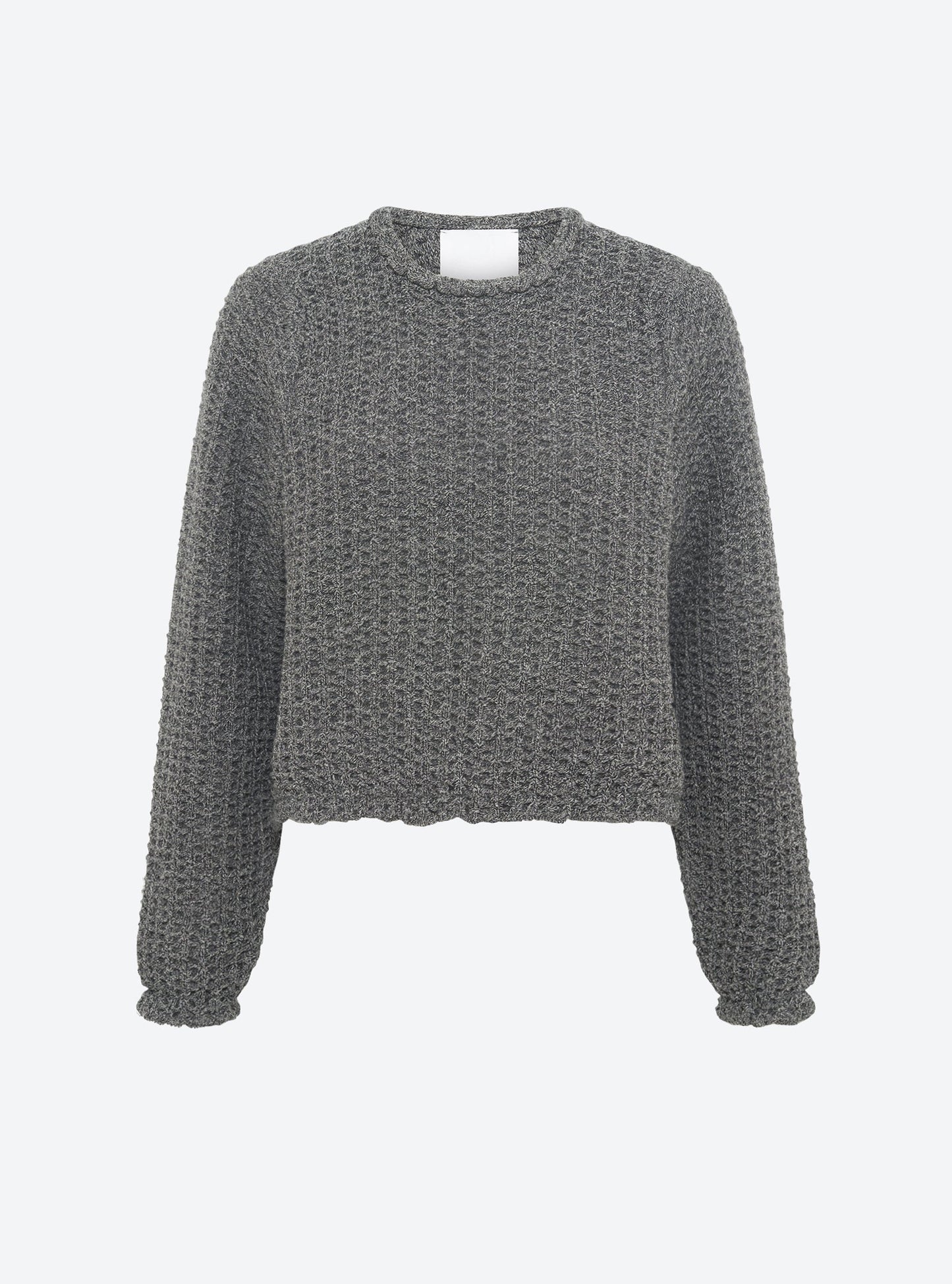 top col rond maille tweedée