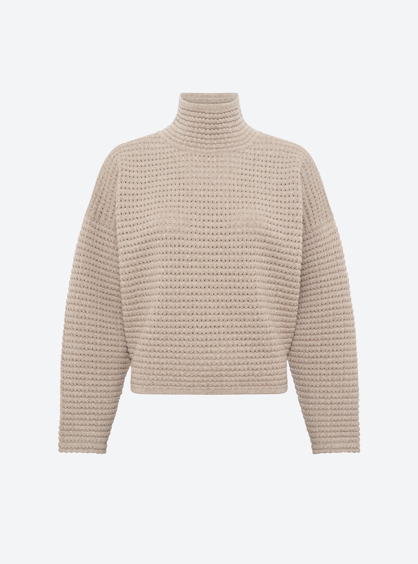 pull maille résille de laine