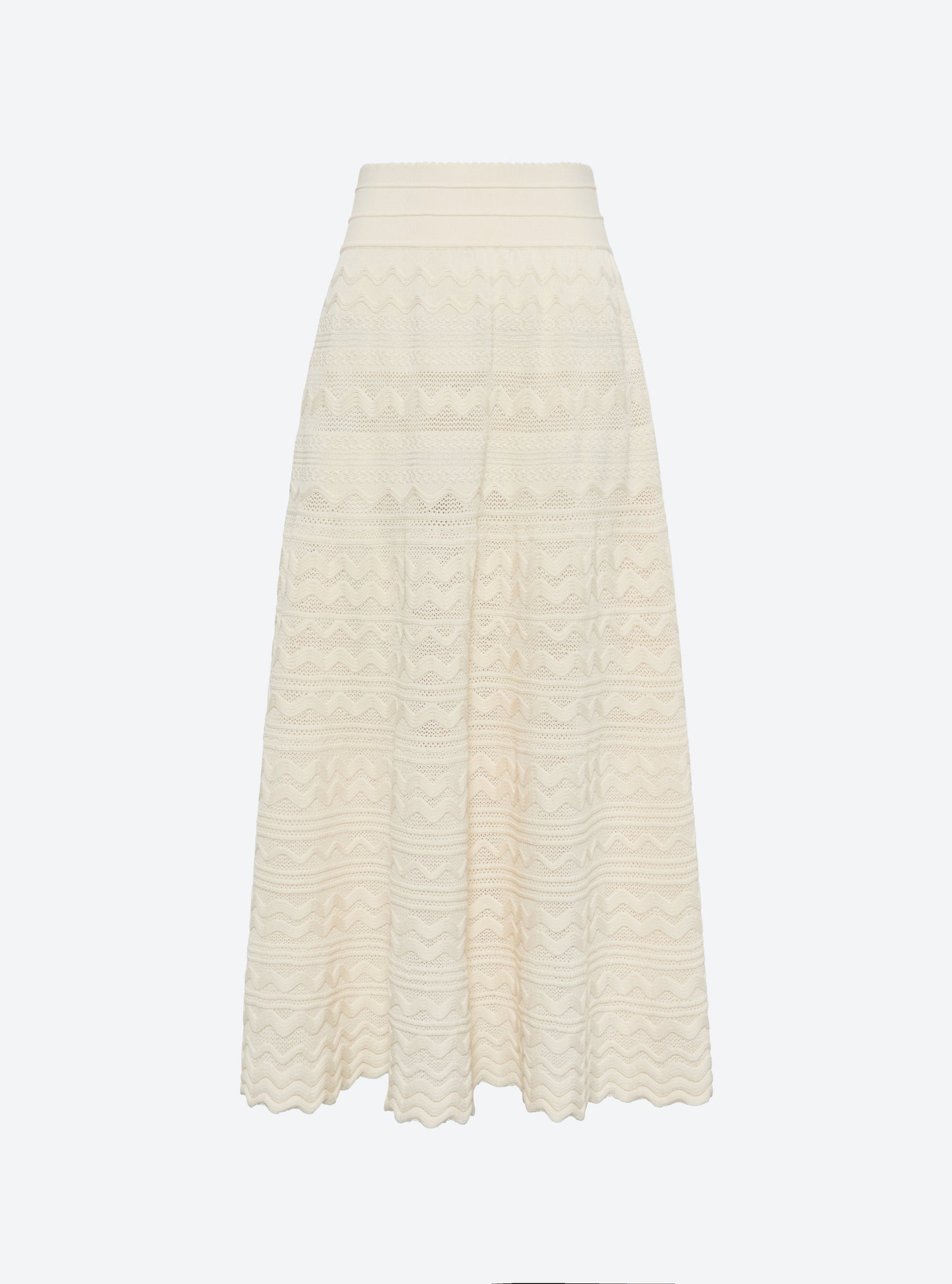 jupe longue maille croquet