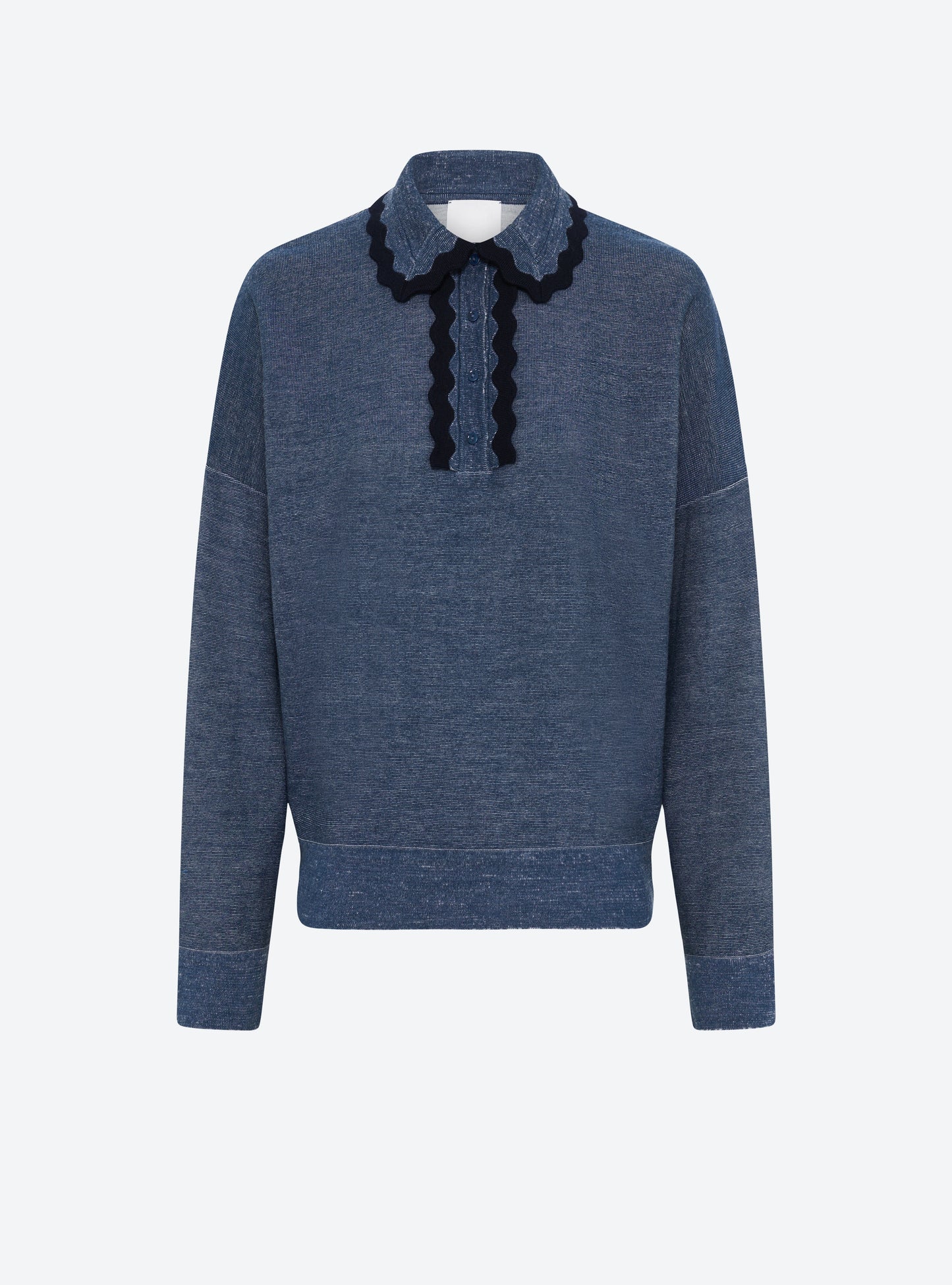 chemise maille col croquet