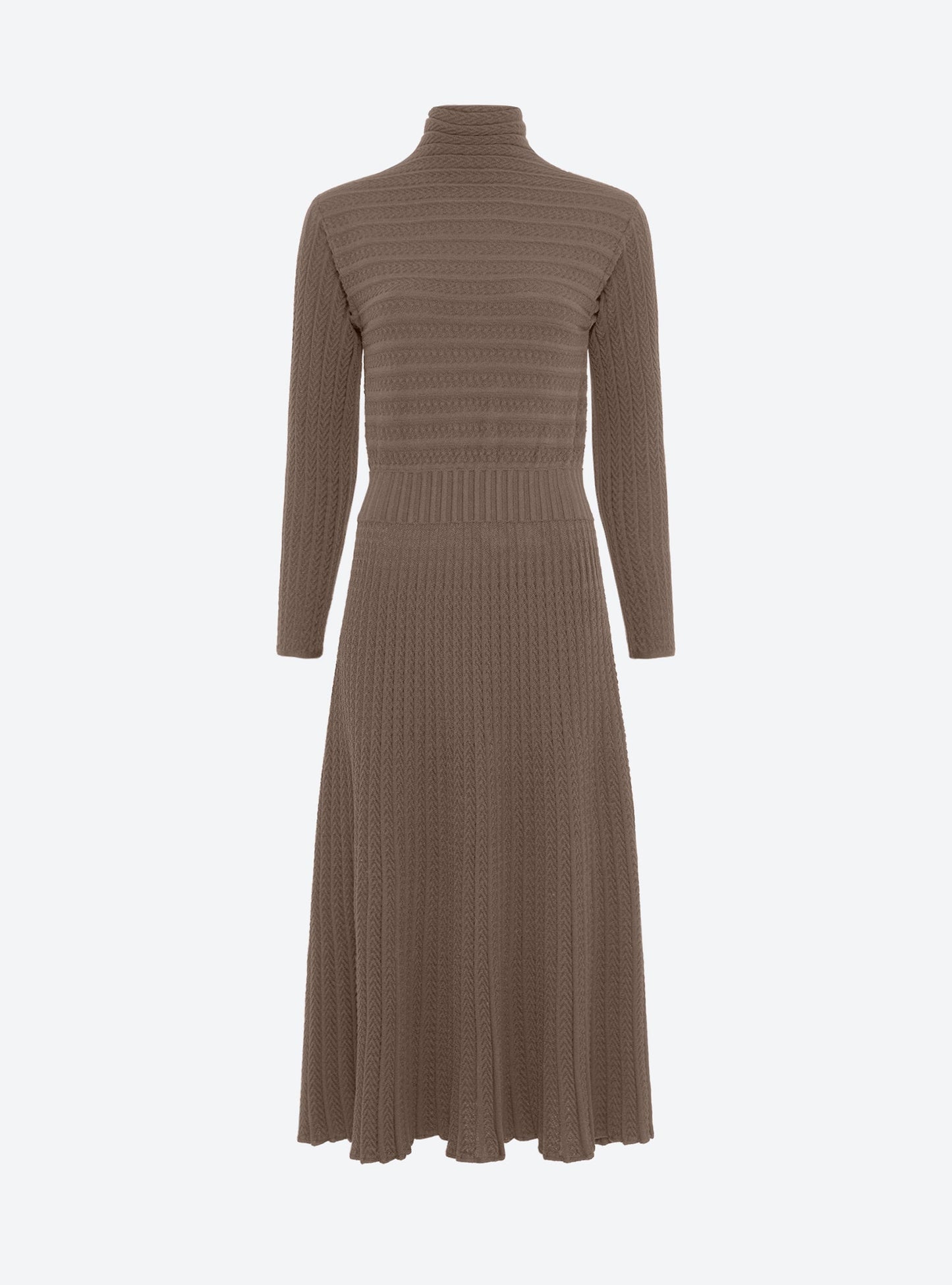 robe longue maille plissée