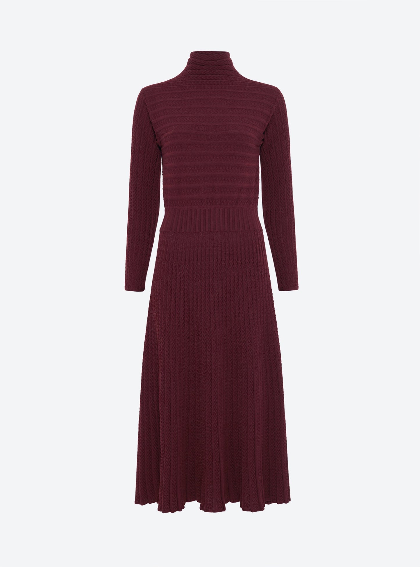 robe longue maille plissée