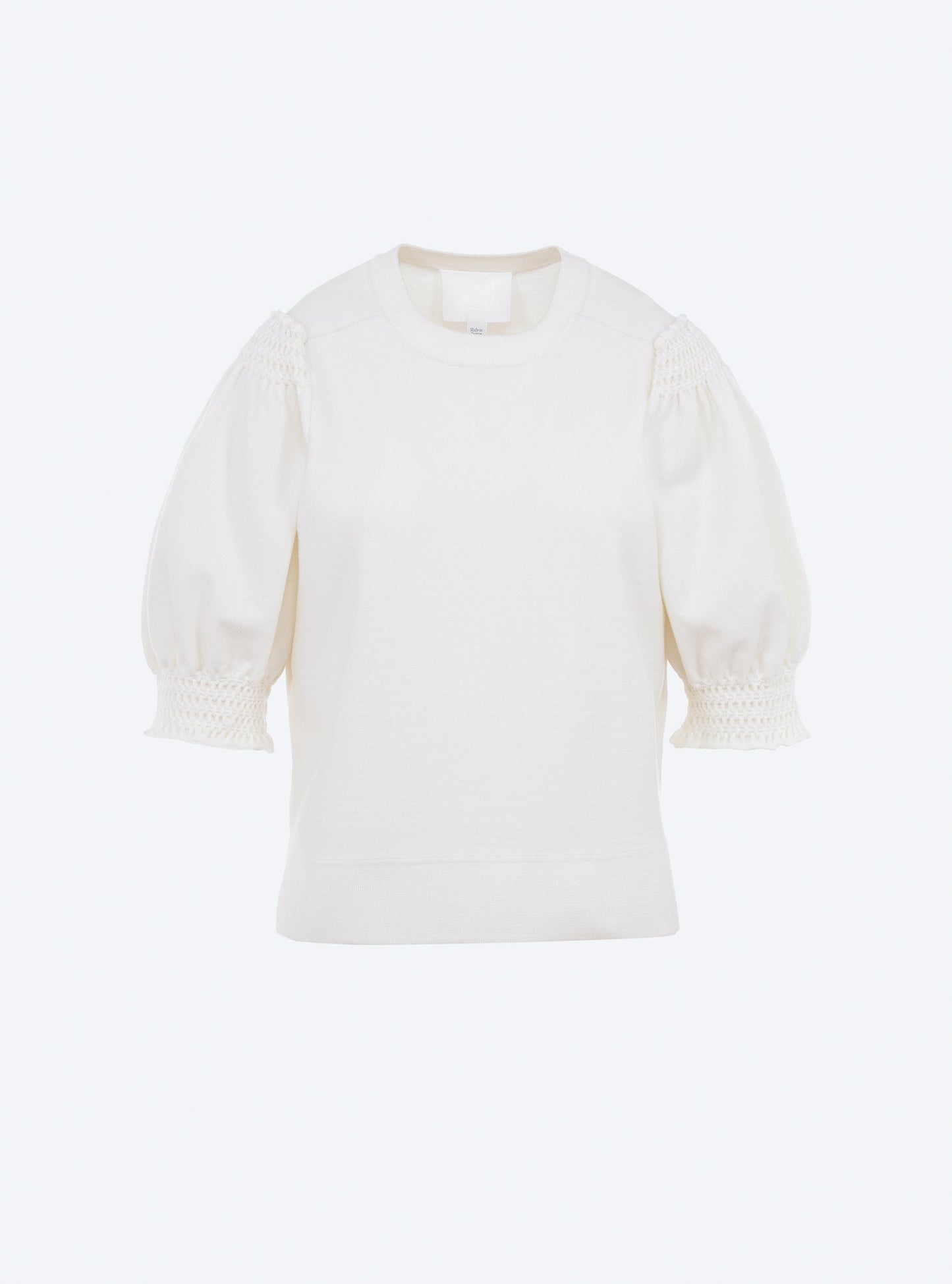 top à détails en maille smockée