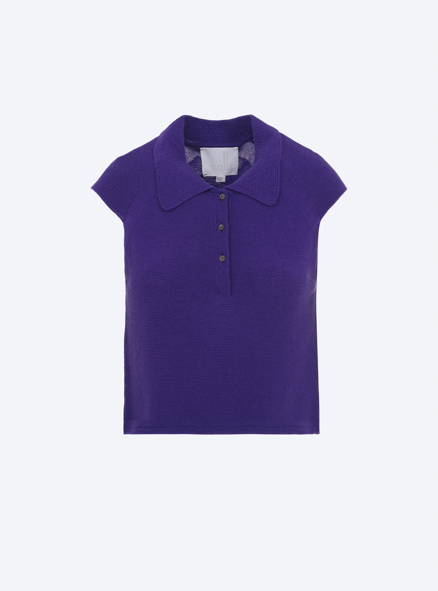 top maille petit col point de riz