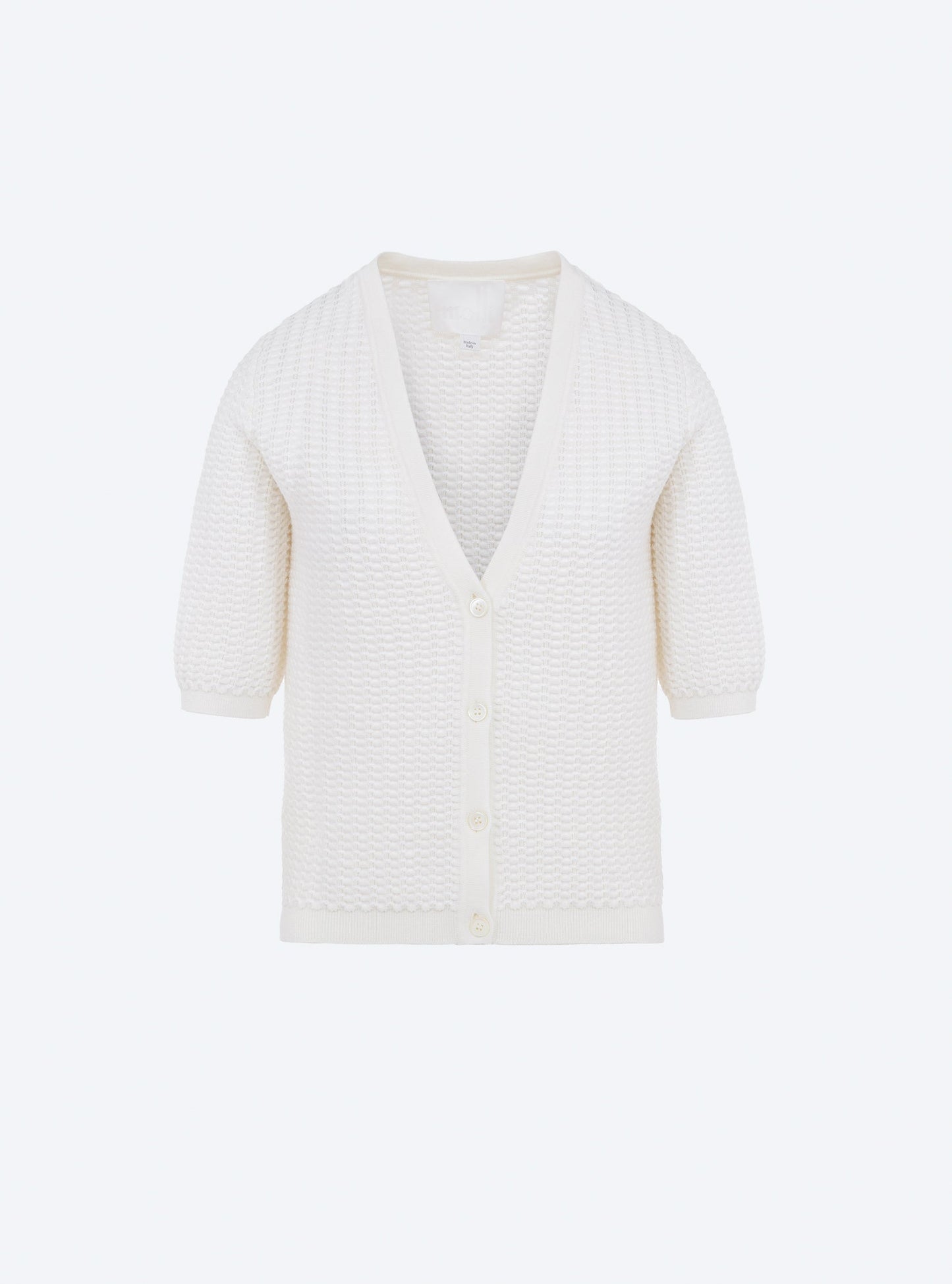 cardigan v maille smockée