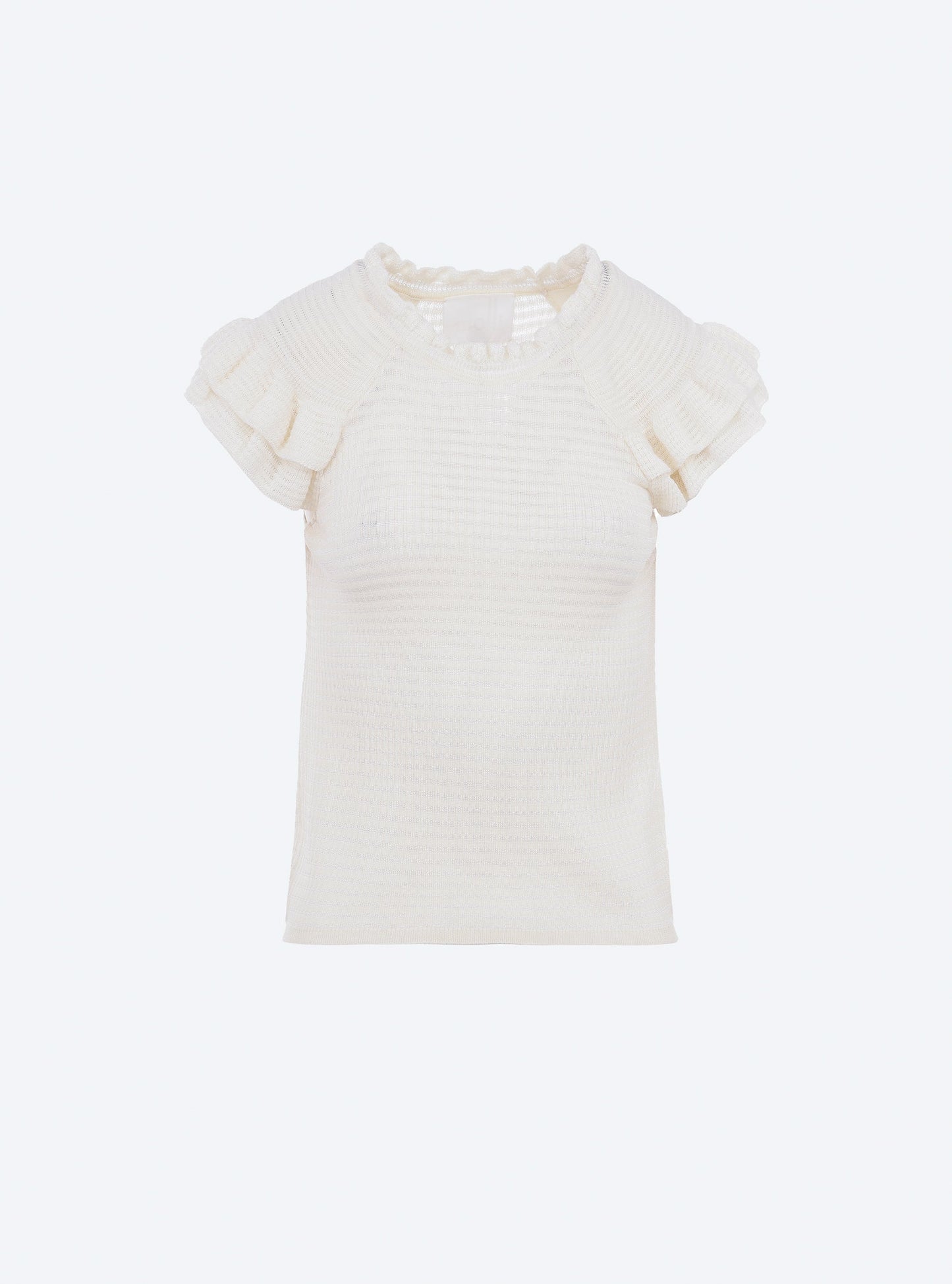 top en maille papier marbré