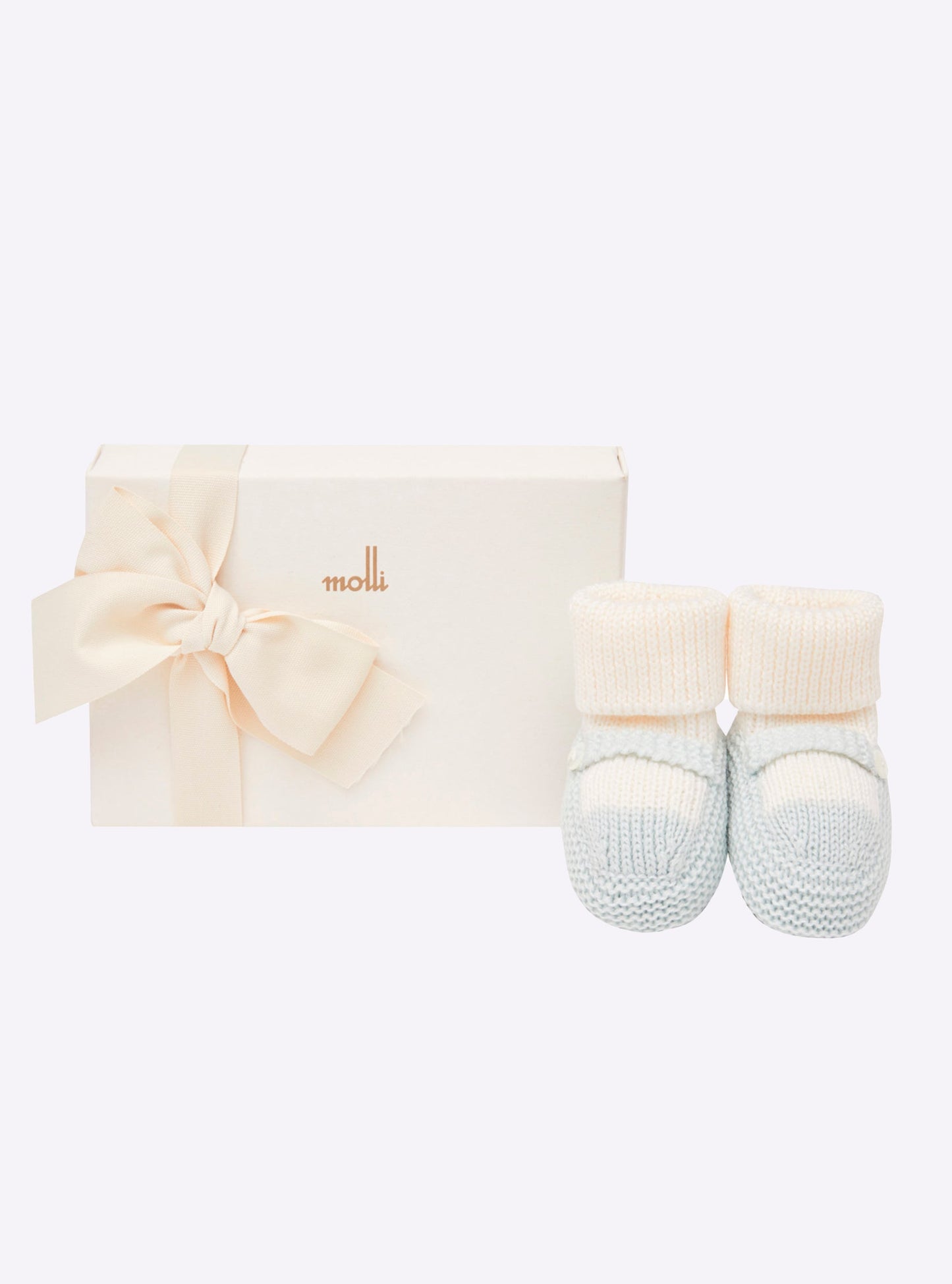 chaussons bébé à bride bicolores