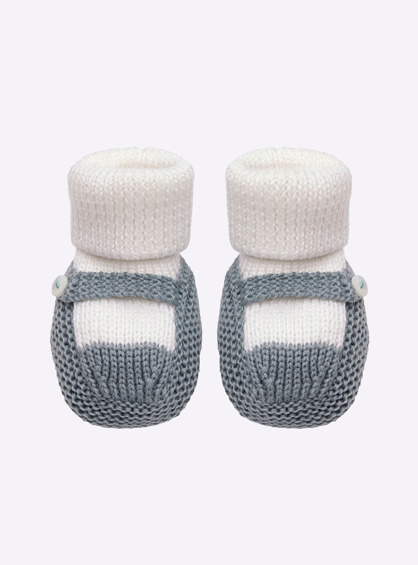 chaussons bébé à bride bicolores