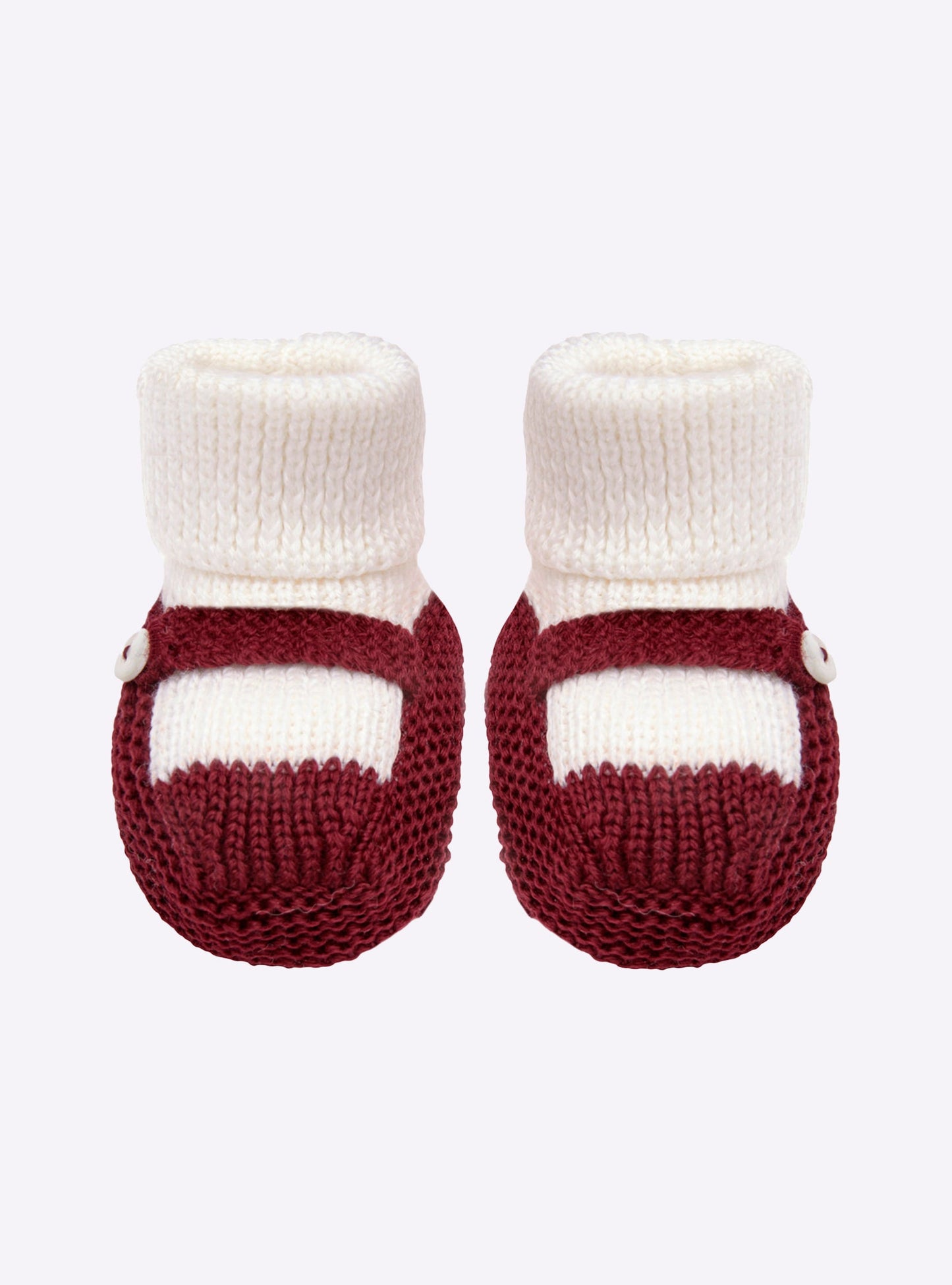 chaussons bébé à bride bicolores