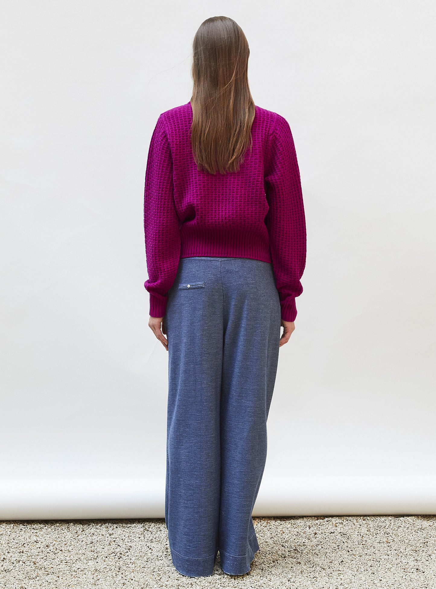 pull fin maille gaufrée