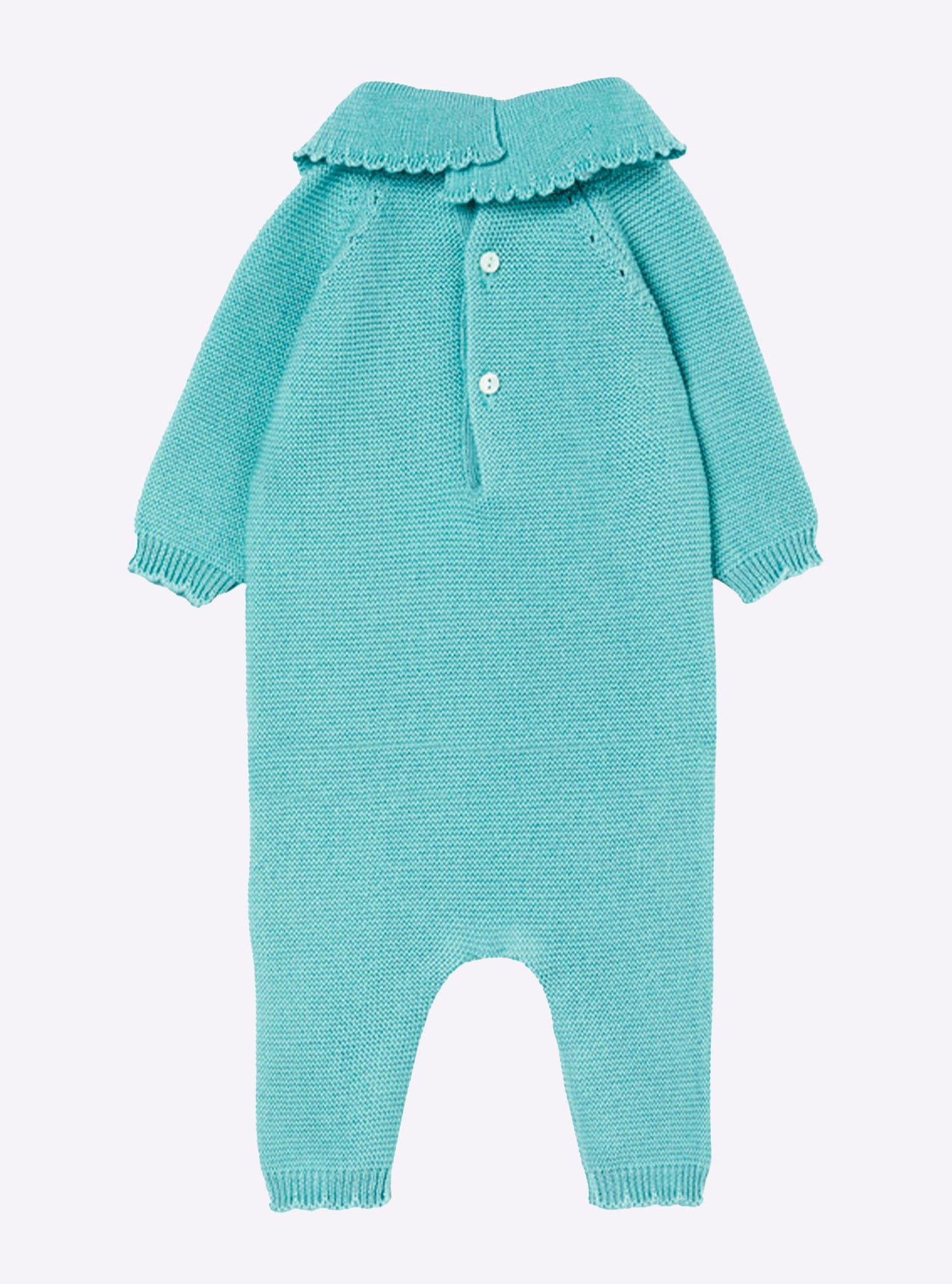 combinaison bébé à col festonné