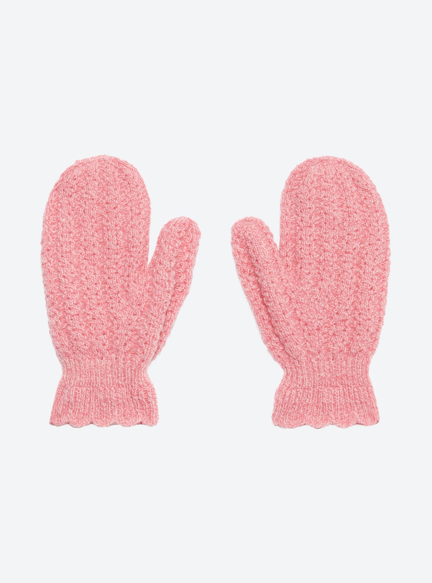 moufles en maille torsadée