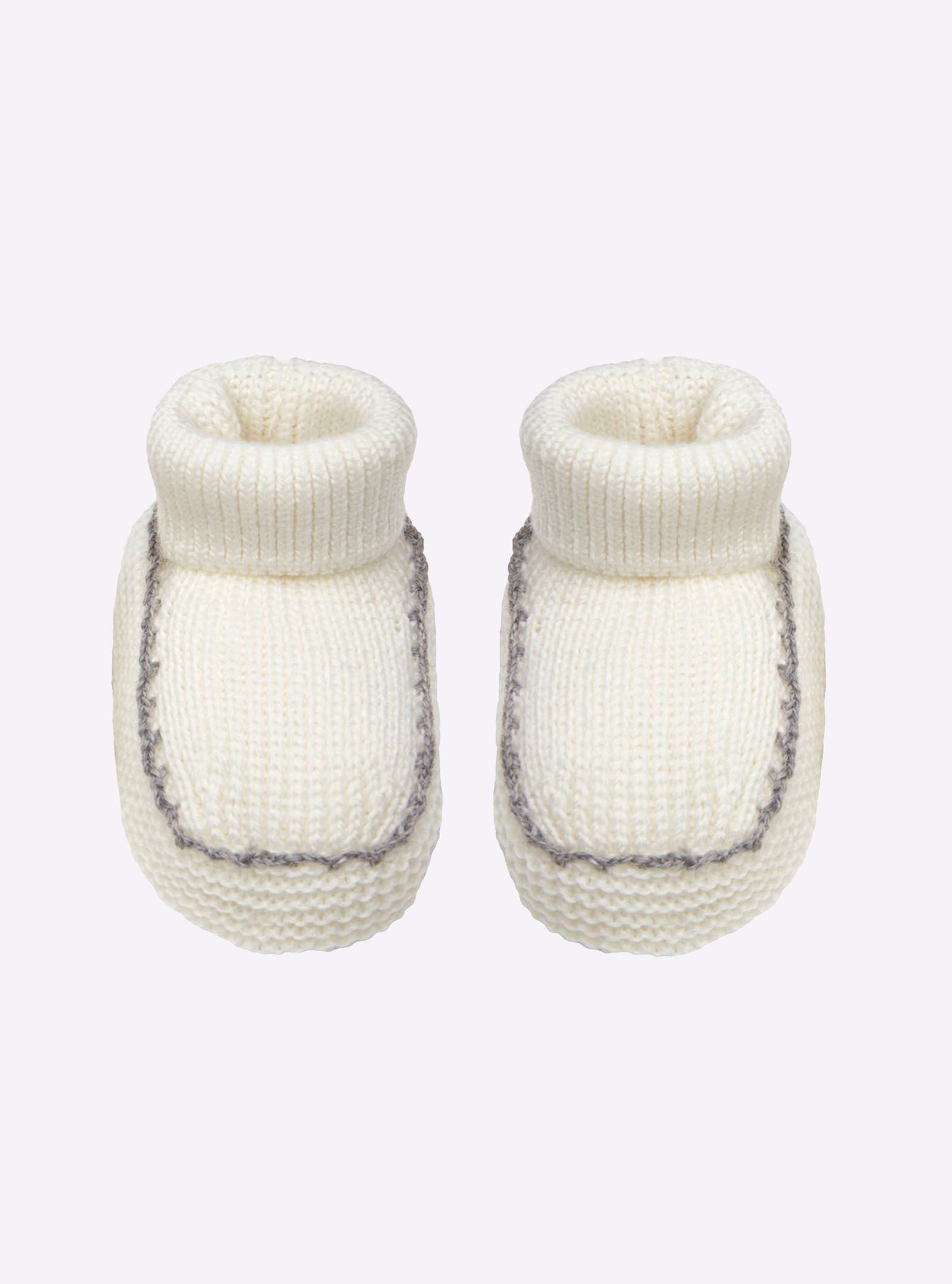 chaussons bébé à finitions crochet