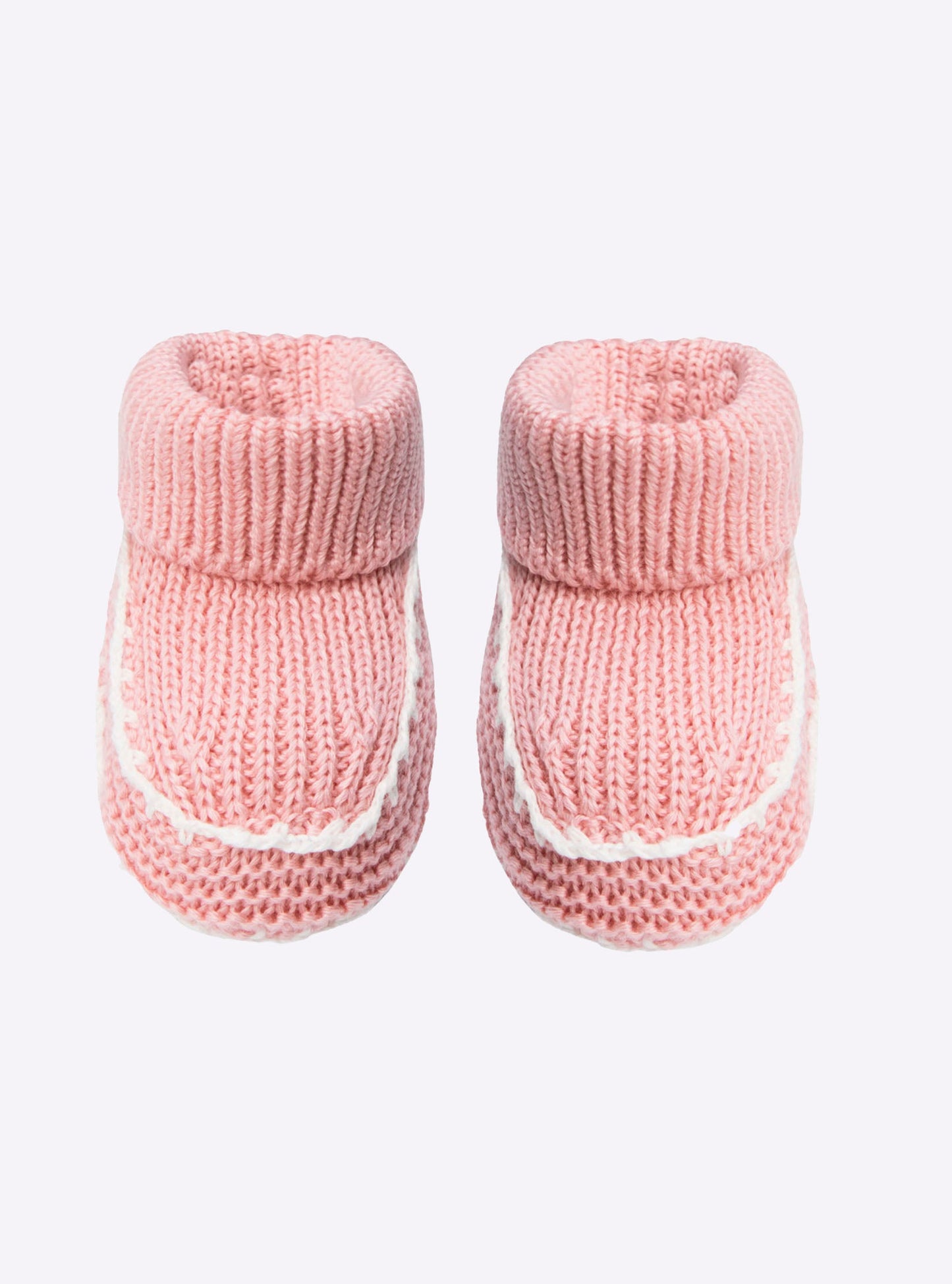 chaussons bébé à finitions crochet