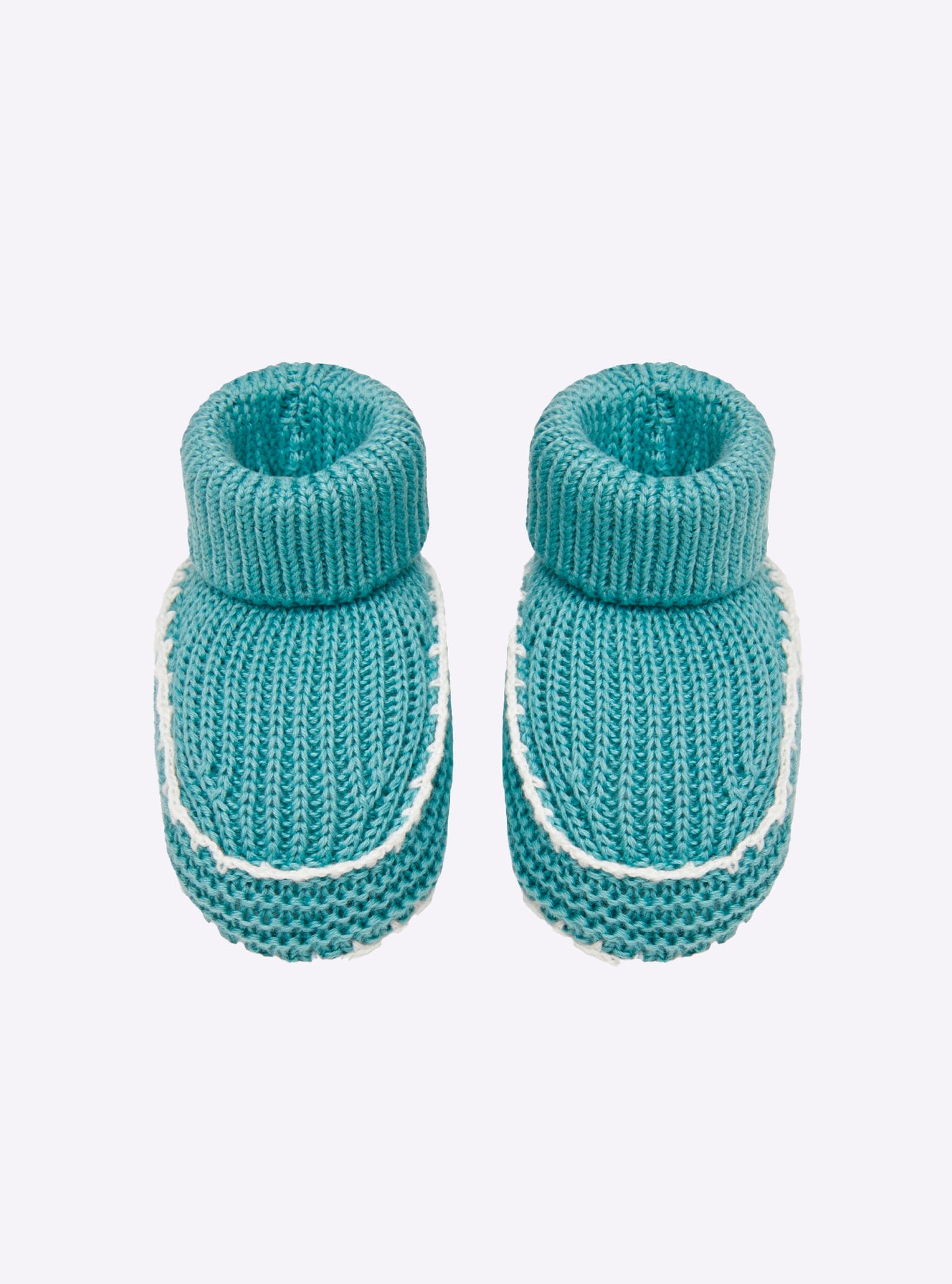 chaussons bébé à finitions crochet