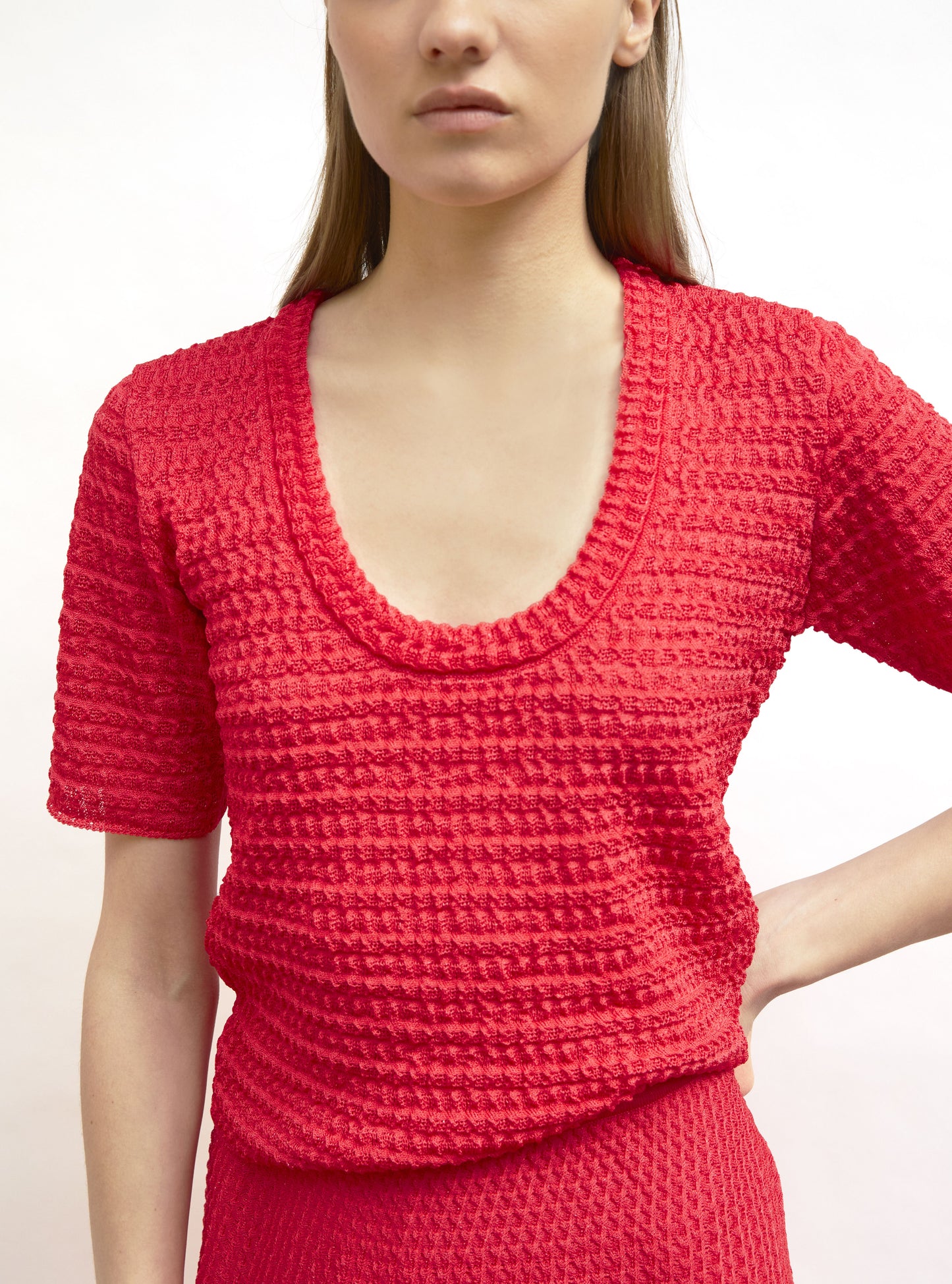 top maille organza