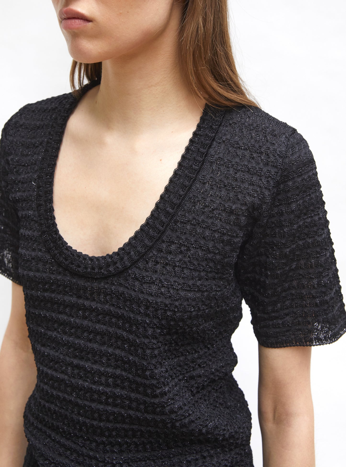 top maille organza