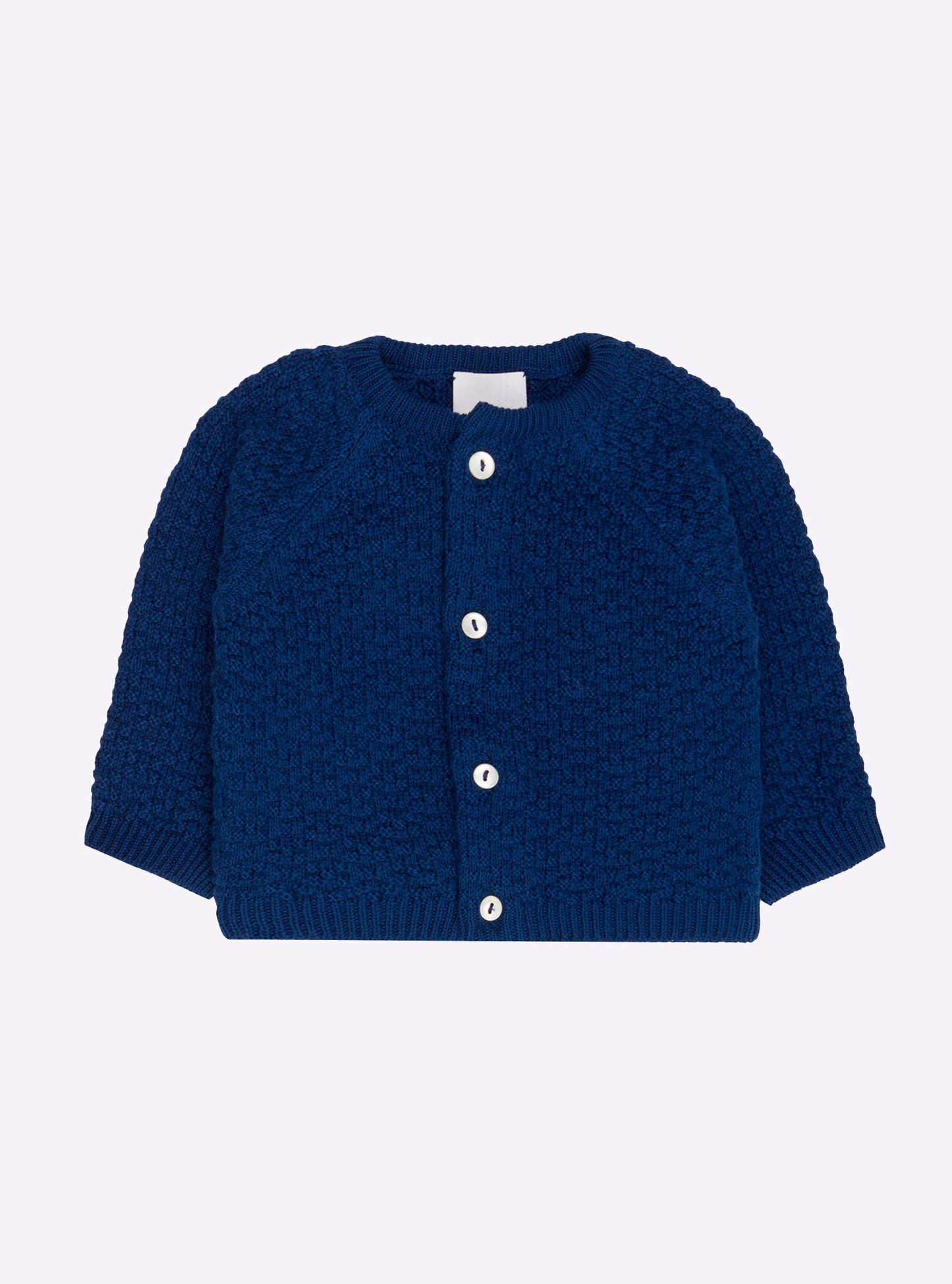 cardigan bébé en maille damier