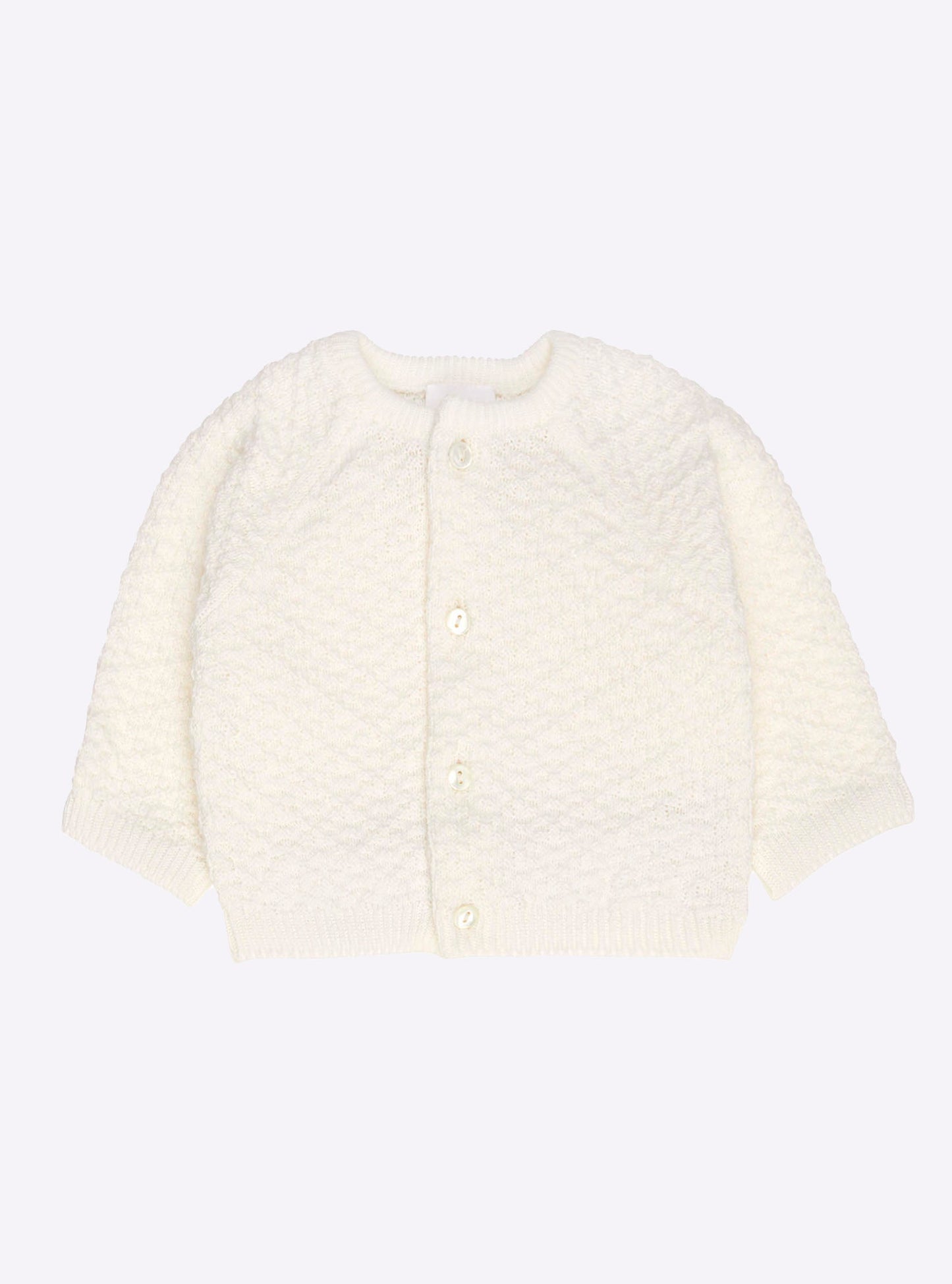 cardigan bébé en maille damier