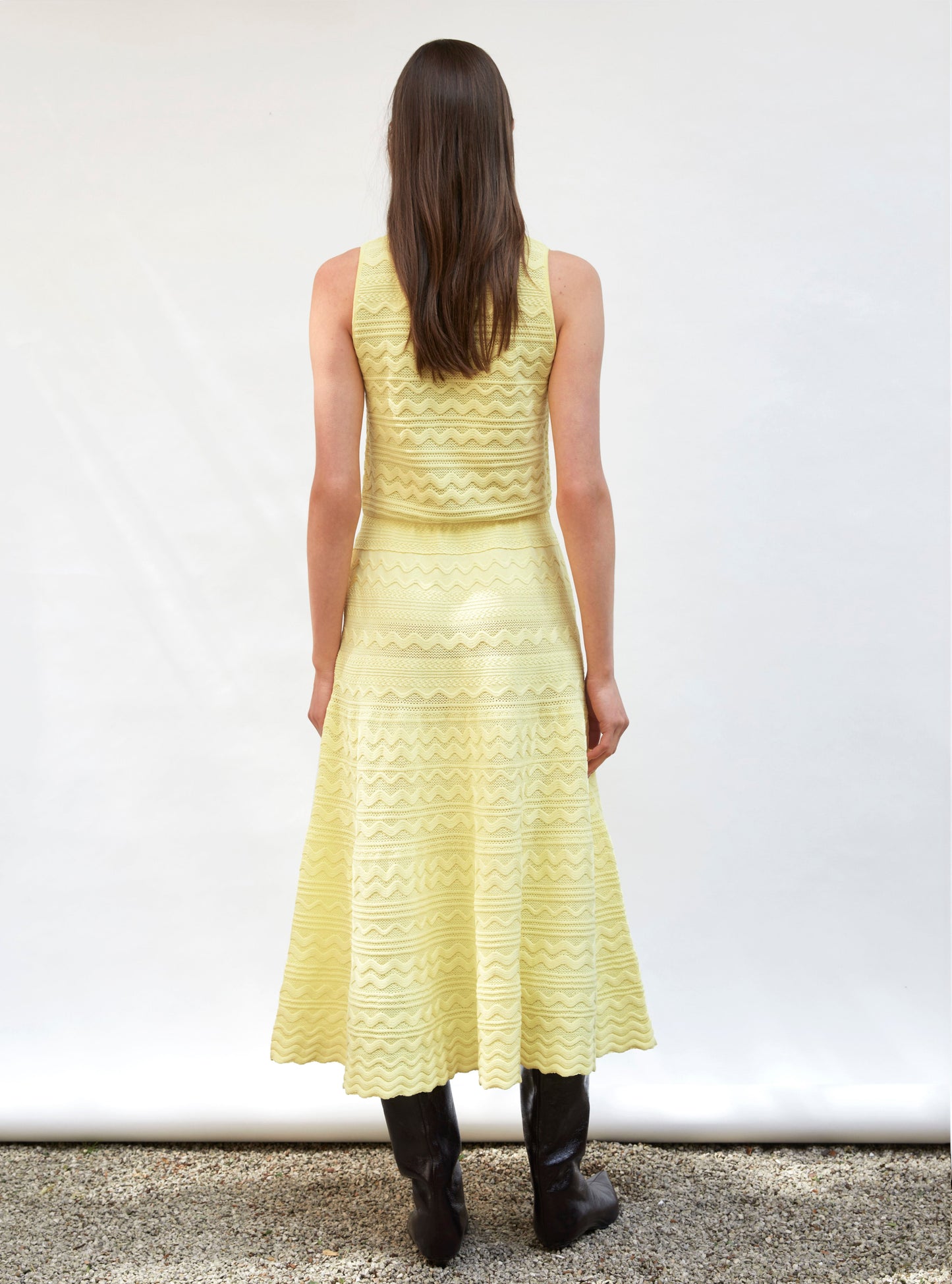 robe longue maille croquet