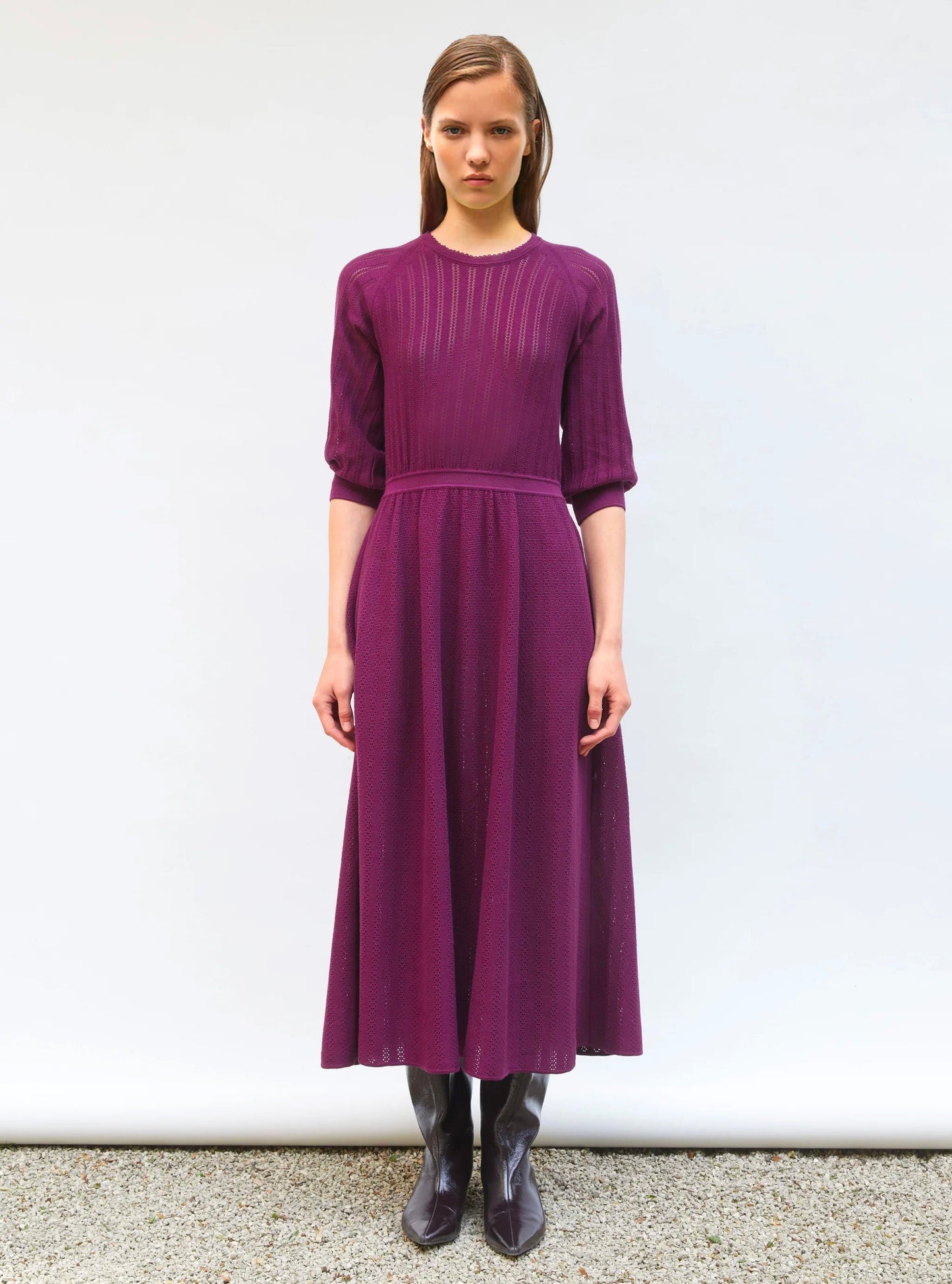 robe légère maille pointelle