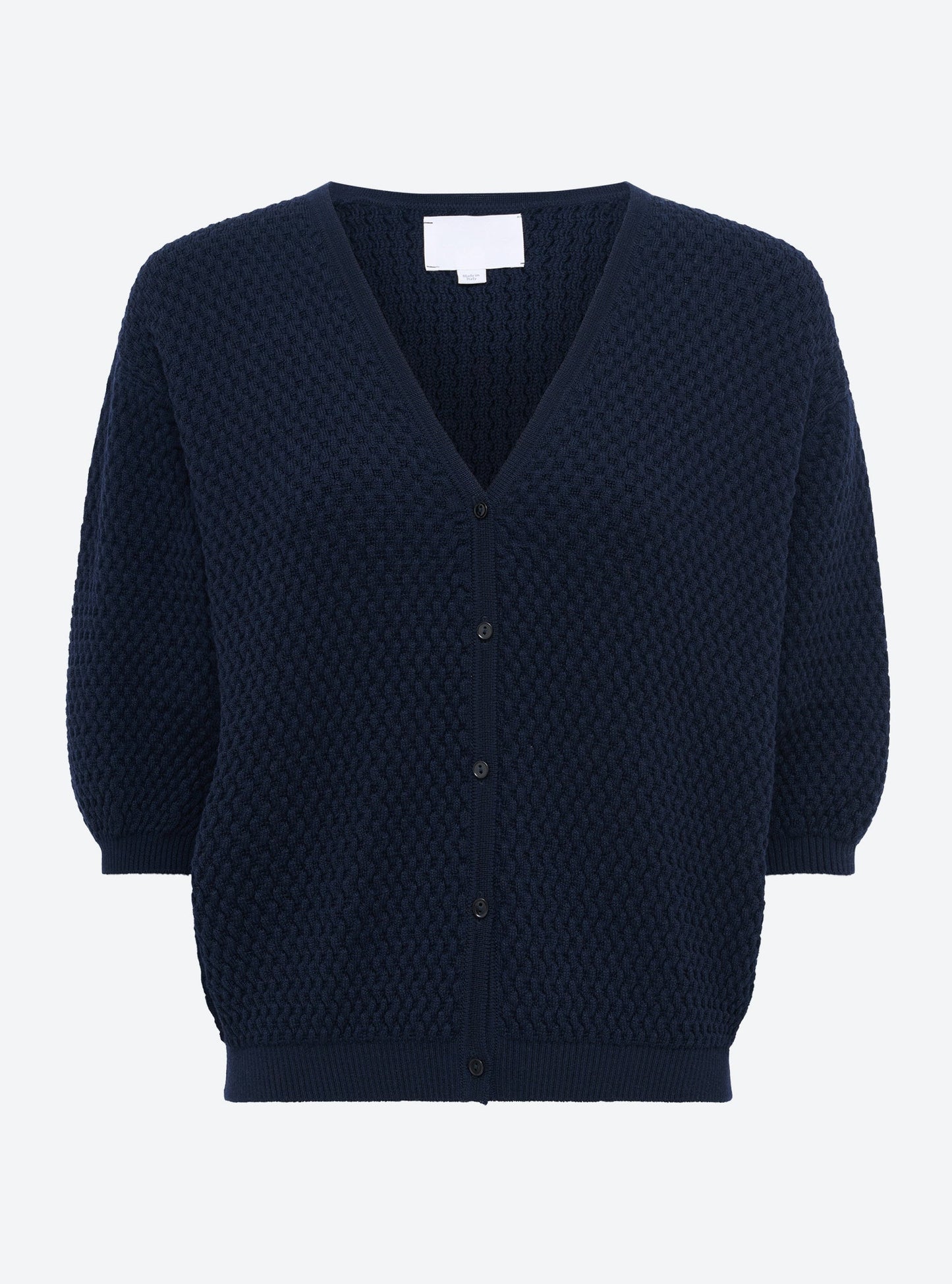 cardigan v maille cloquée