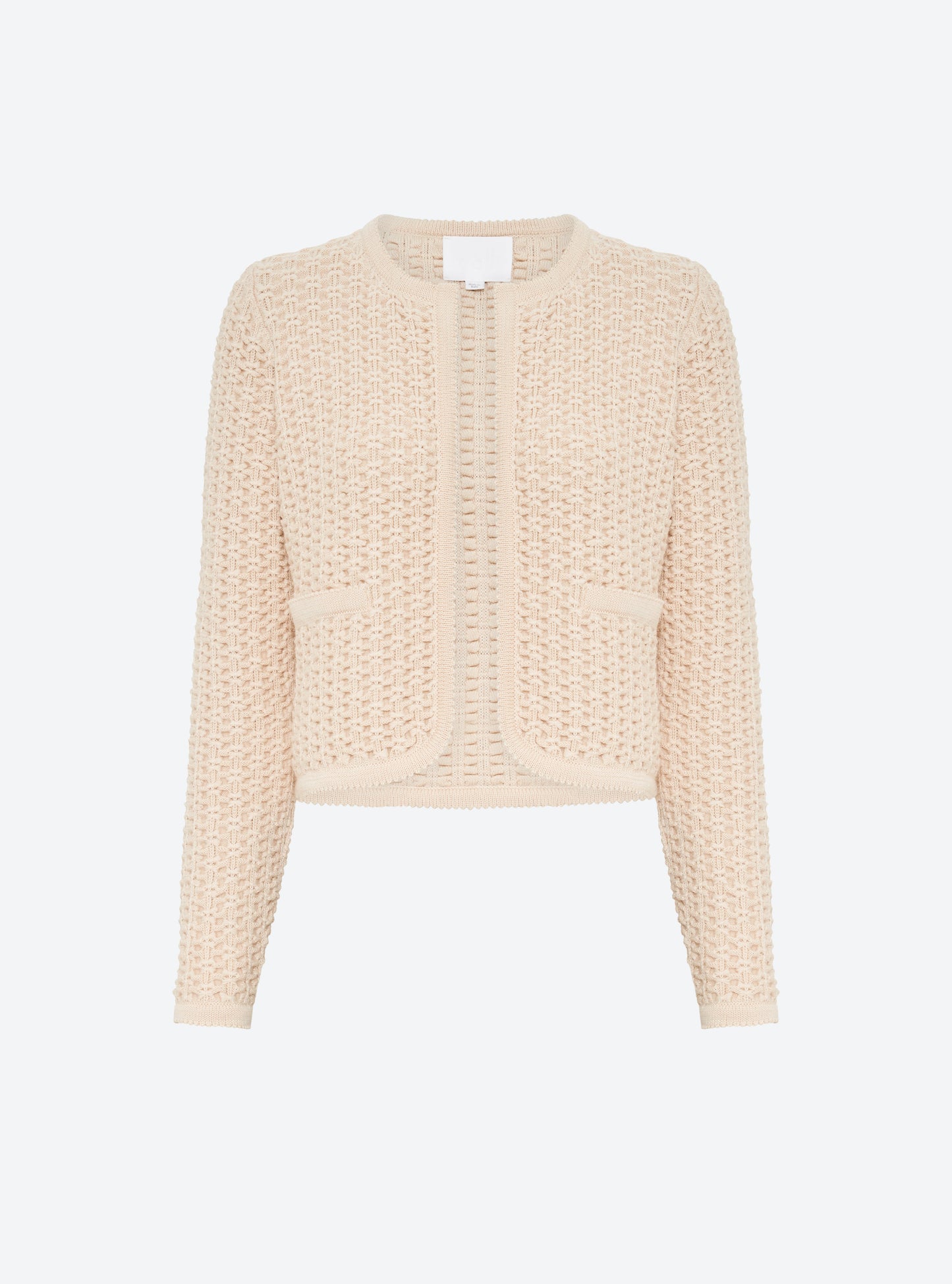 veste courte maille tweedée